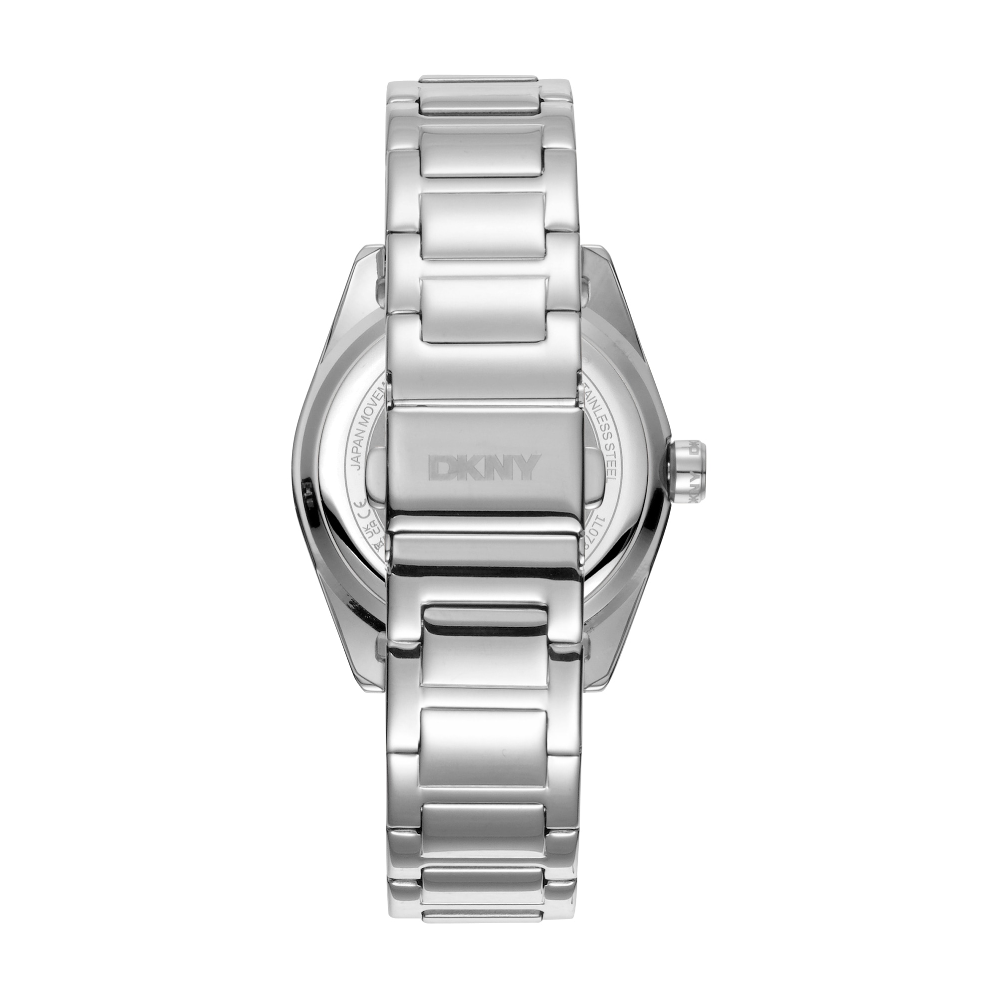 DKNY Quarzuhr »Chambers Multi Glitz« Armbanduhr, Damenuhr, Edelstahlarmband, analog, Tag
