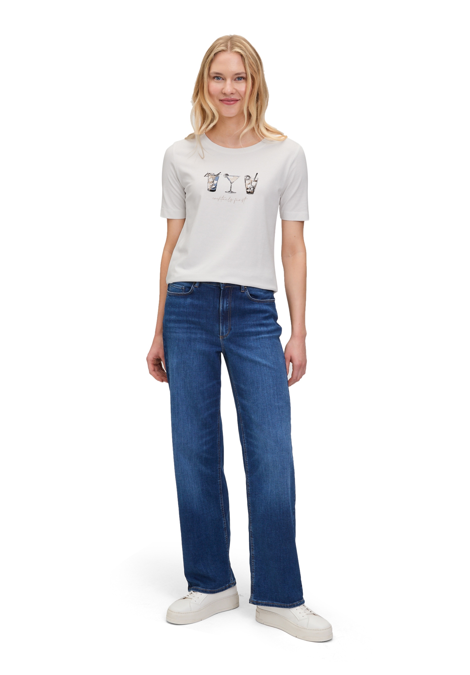 Betty&Co Langarmshirt »Casual-Shirt mit Print«