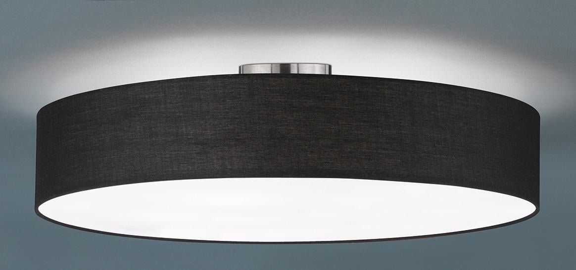 TRIO Leuchten Deckenleuchte »Hotel«, Leuchtmittel E27 | ohne Leuchtmittel, Deckenlampe Ã˜ 65 cm mit Stoff-Schirm, Leuchtmittel tauschbar