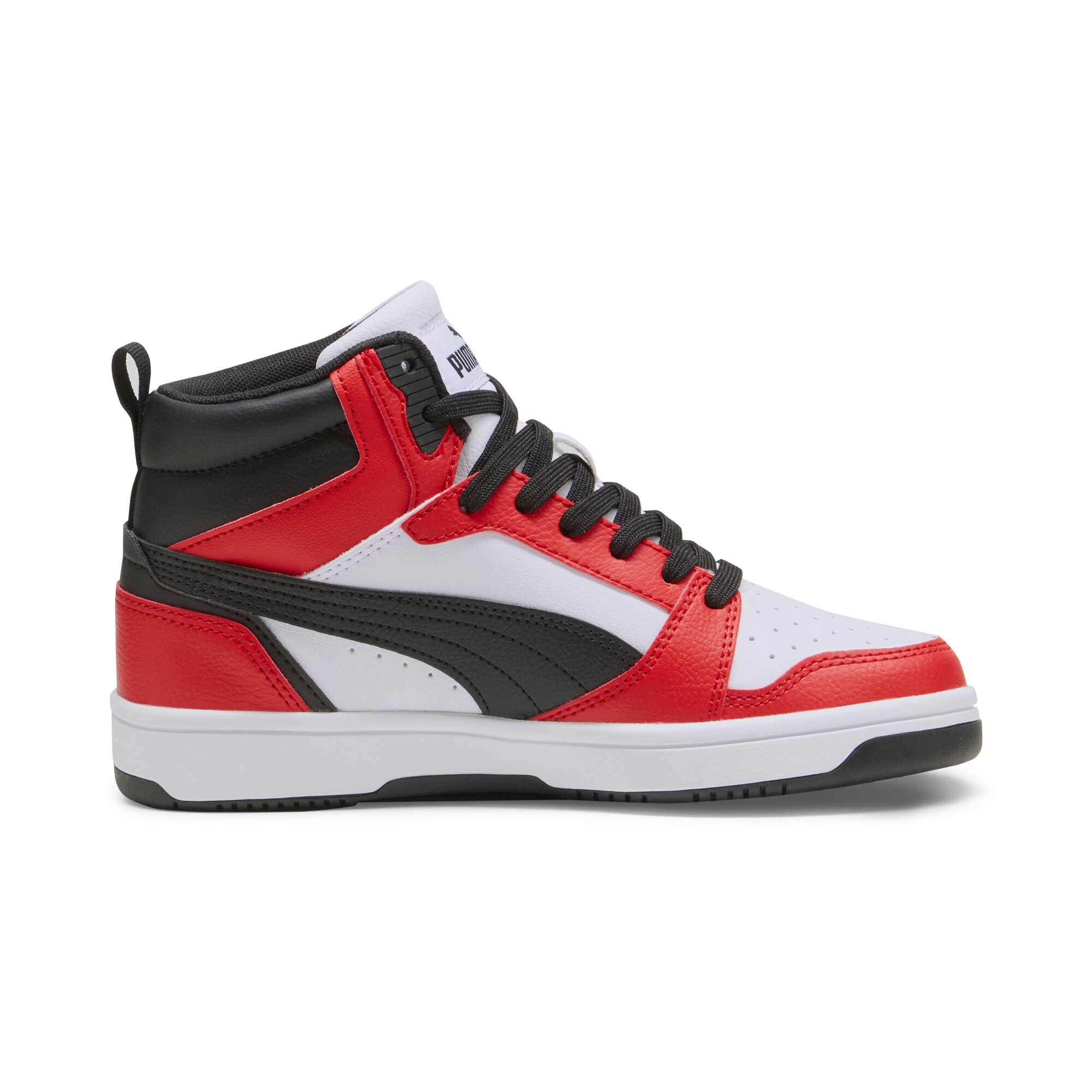 PUMA Sneaker »REBOUND V6 MID JR«  knöchelhoch, retro-inspiriertes Design, mit SOFTFOAM+ Dämpfung