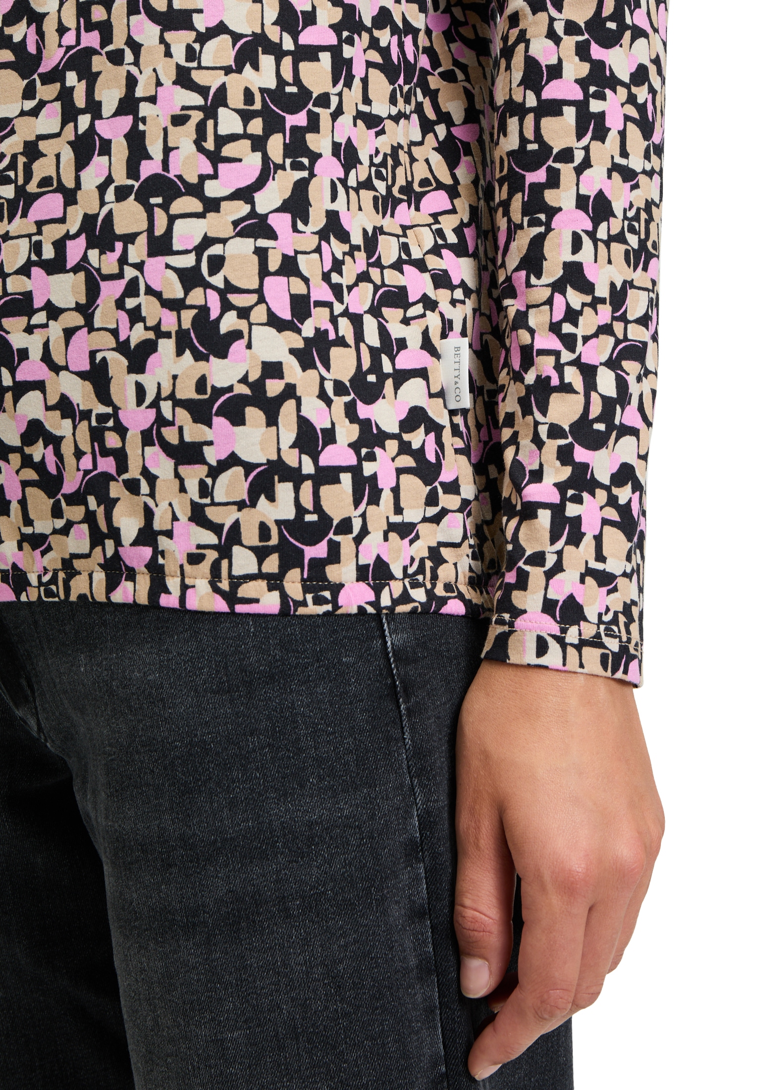 Betty&Co Langarmshirt »Casual-Shirt mit Gummizug«