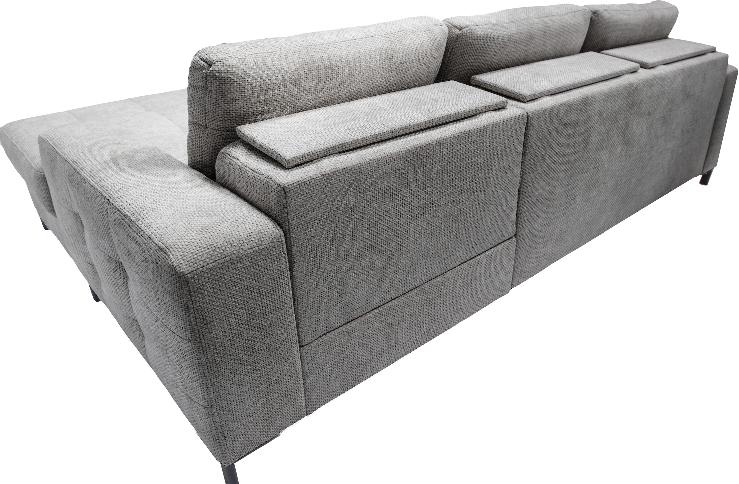 exxpo - sofa fashion Ecksofa »Bonito, mit Rücken- und Sitztiefenverstellung, inkl. Bett & Bettkasten«, Sitztiefenverstellung,Höhenverstellung