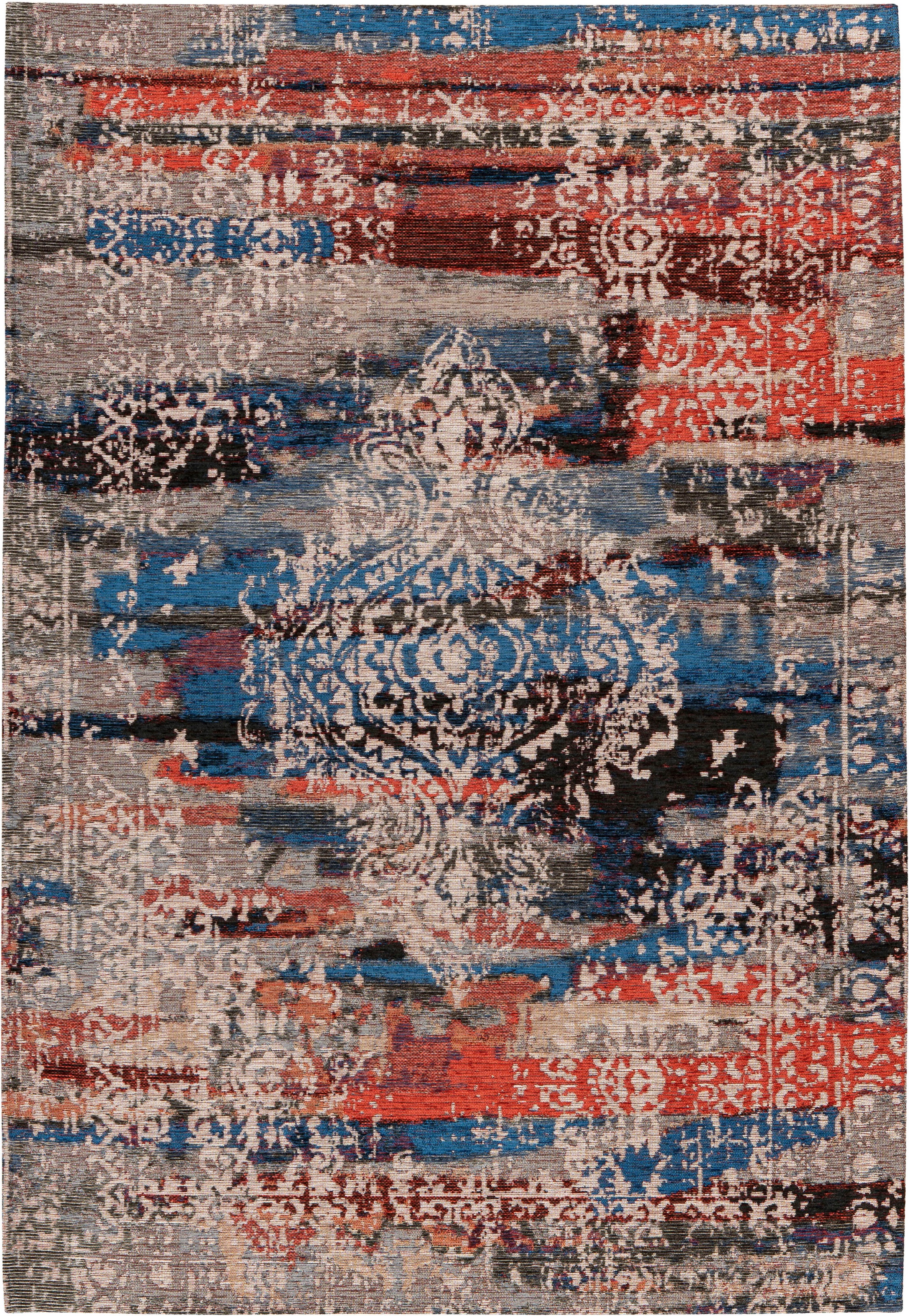 Padiro Teppich »Charme 425« rechteckig 5 mm Höhe Chenille Flachgewebe im Vintage Stil