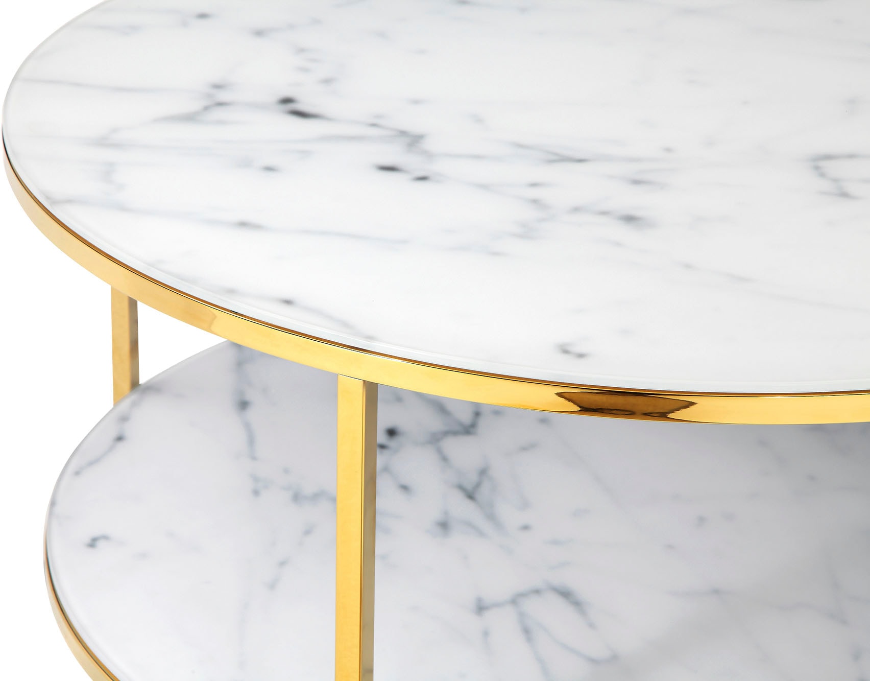 SalesFever Couchtisch, Tischplatten in Marmoroptik