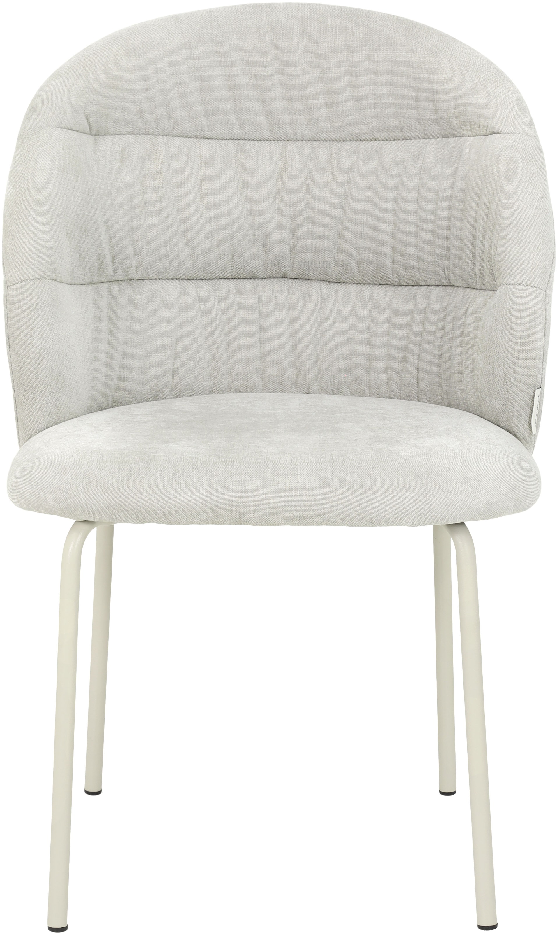 TOM TAILOR HOME 4-Fußstuhl »LEAF CHAIR«, (Set), 2 St., Chenille, 4-Fußgestell, Raffung in der Rückenlehne