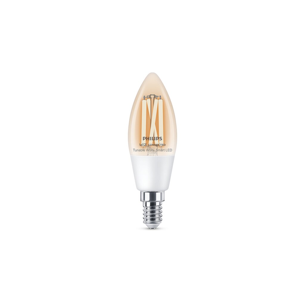 Philips Smarte LED-Leuchte »Filament Lampe 40W C35 E14 CL 1PF/6«