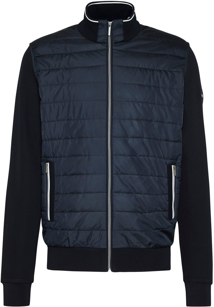 Sweatjacke, mit Logobadge