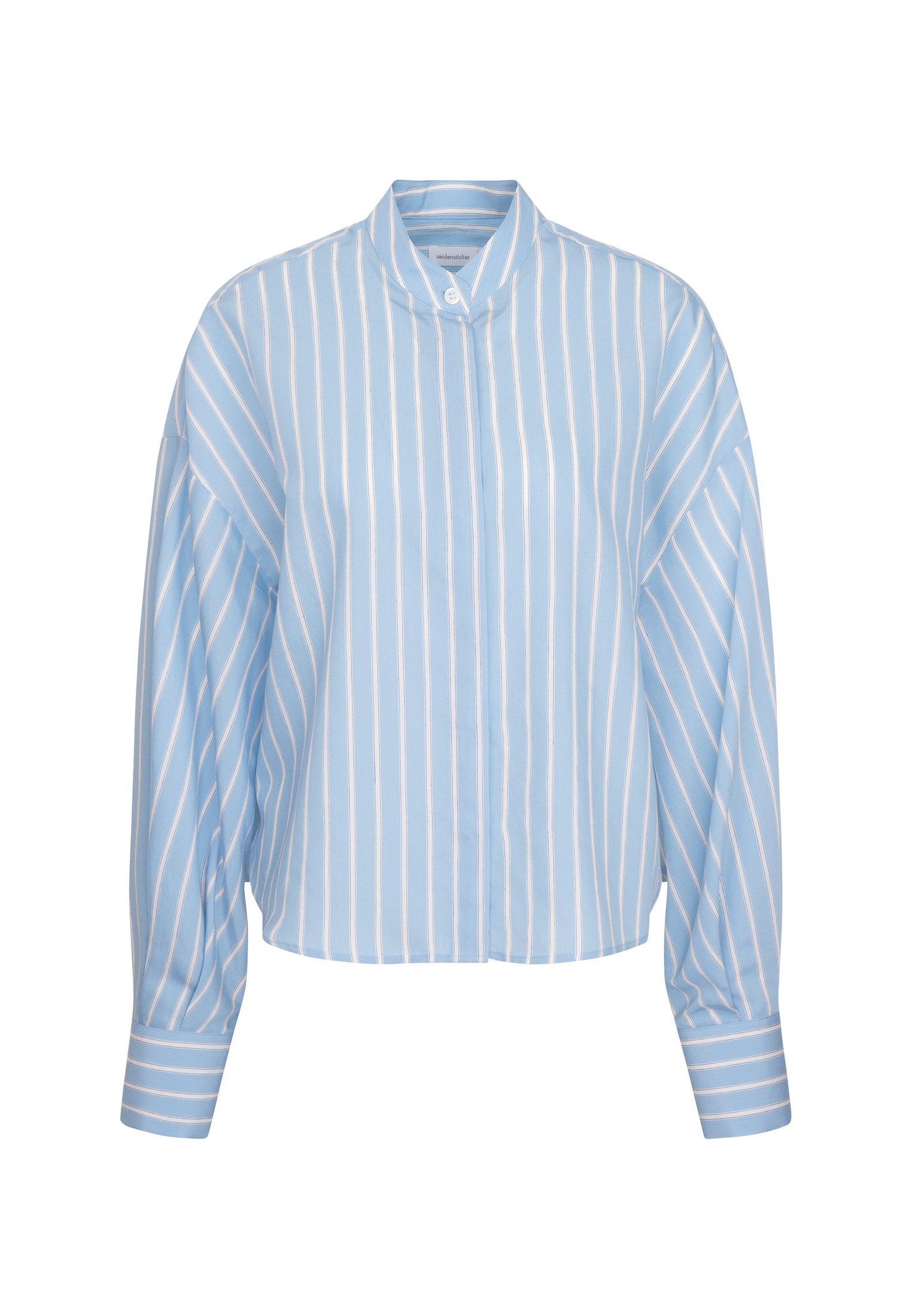 seidensticker Hemdbluse »Schwarze Rose« Langarm Kragen Streifen