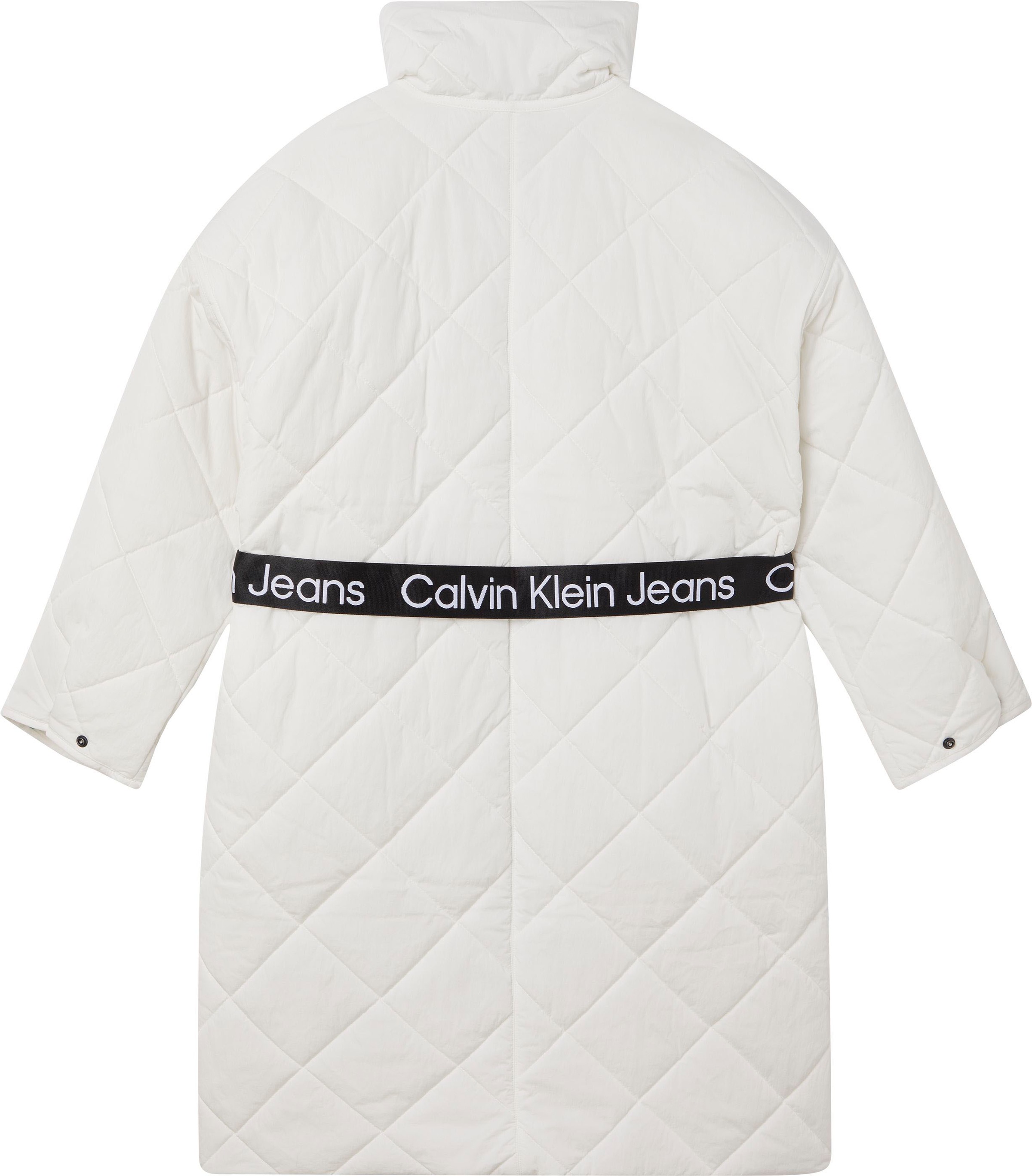 Calvin Klein Jeans Steppmantel »BELTED QUILTED COAT«, (Set, 2 tlg., mit  Bindegürtel), mit hohem Stehkragen bei ♕