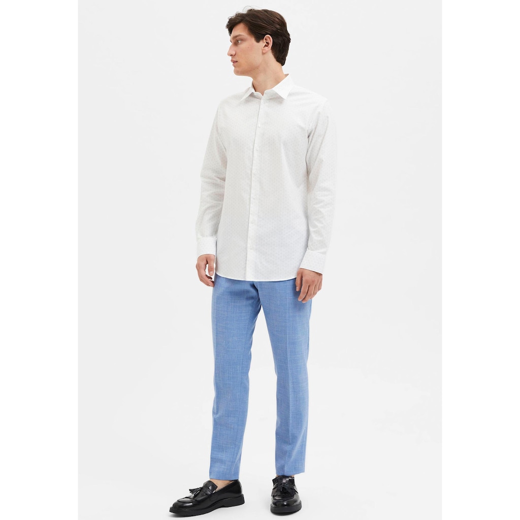 SELECTED HOMME Langarmhemd »SLHSLIMSOHO-ETHAN AOP SHIRT LS NOOS«