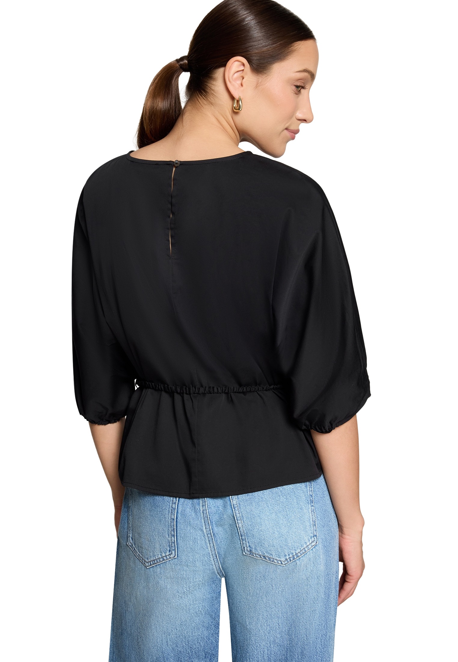 Zero Klassische Bluse »Casual-Bluse mit Gürtel«