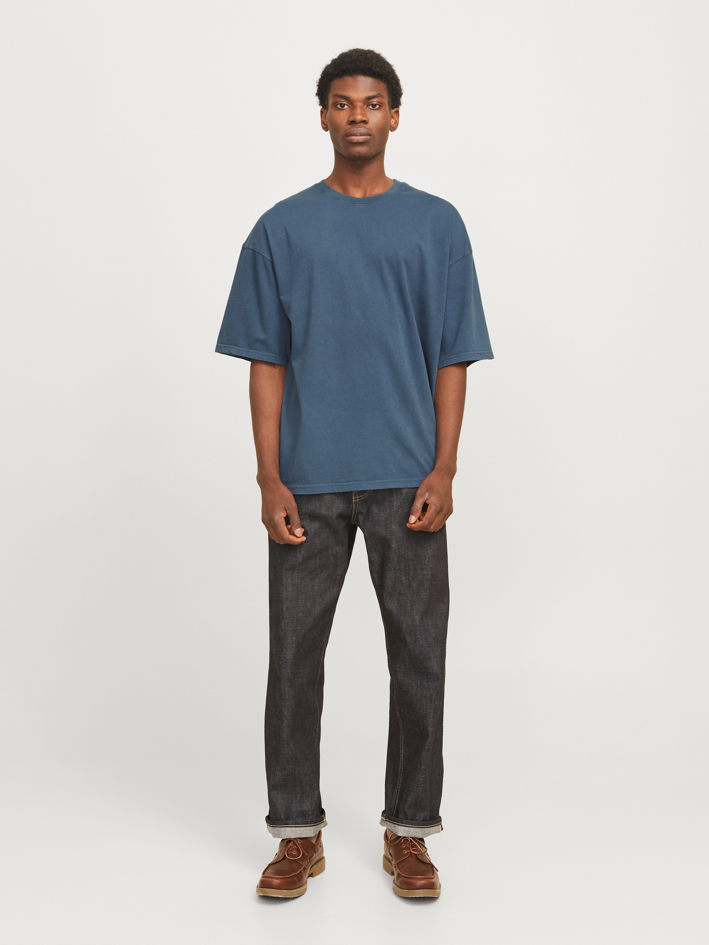 Jack & Jones Rundhalsshirt »JJECHARGE FADED TEE O-NECK NOOS«, mit Rundhalsausschnitt