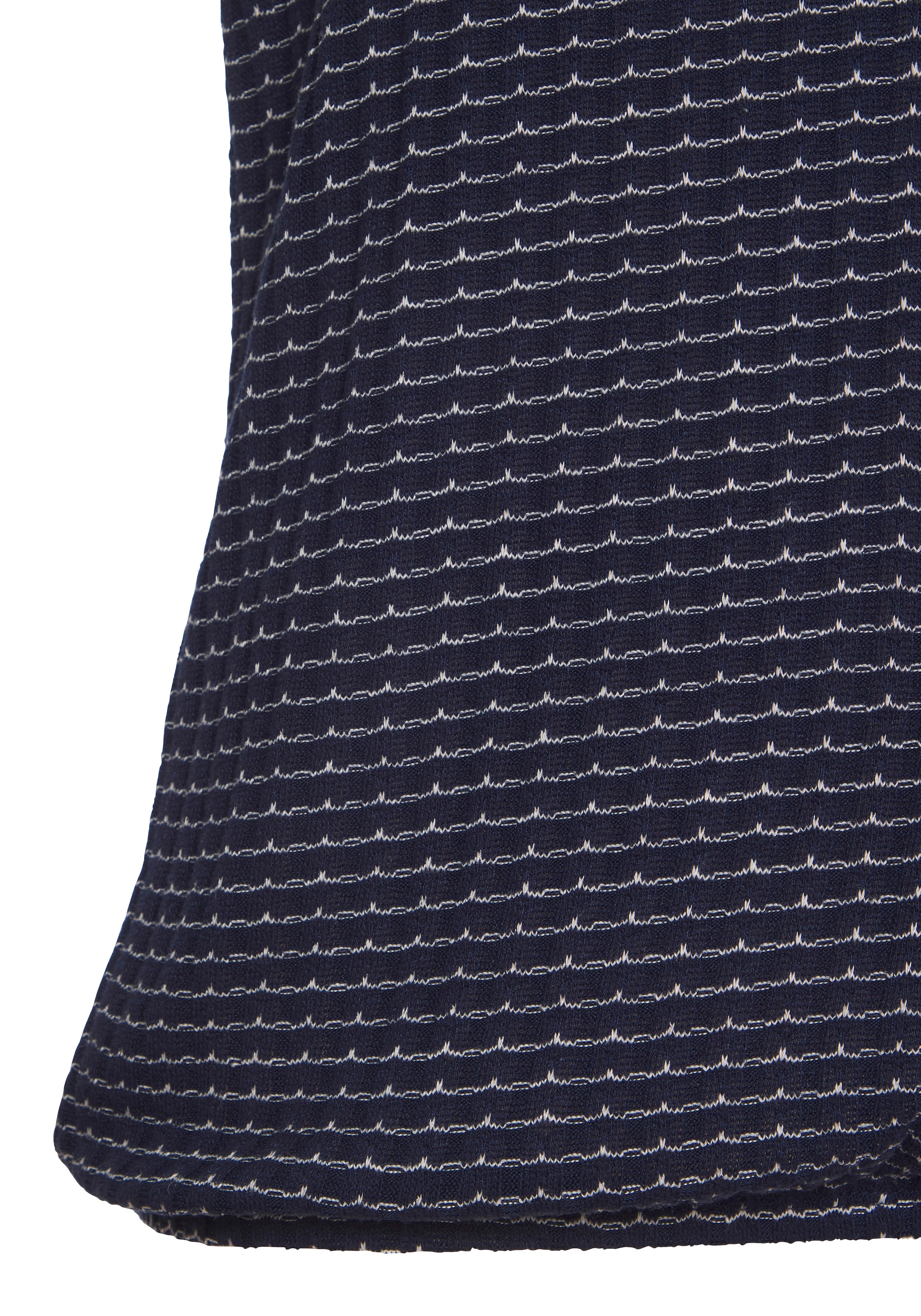 Vivance Kurzarmshirt »aus strukturierter Strickqualität« mit Gummizug im Bund