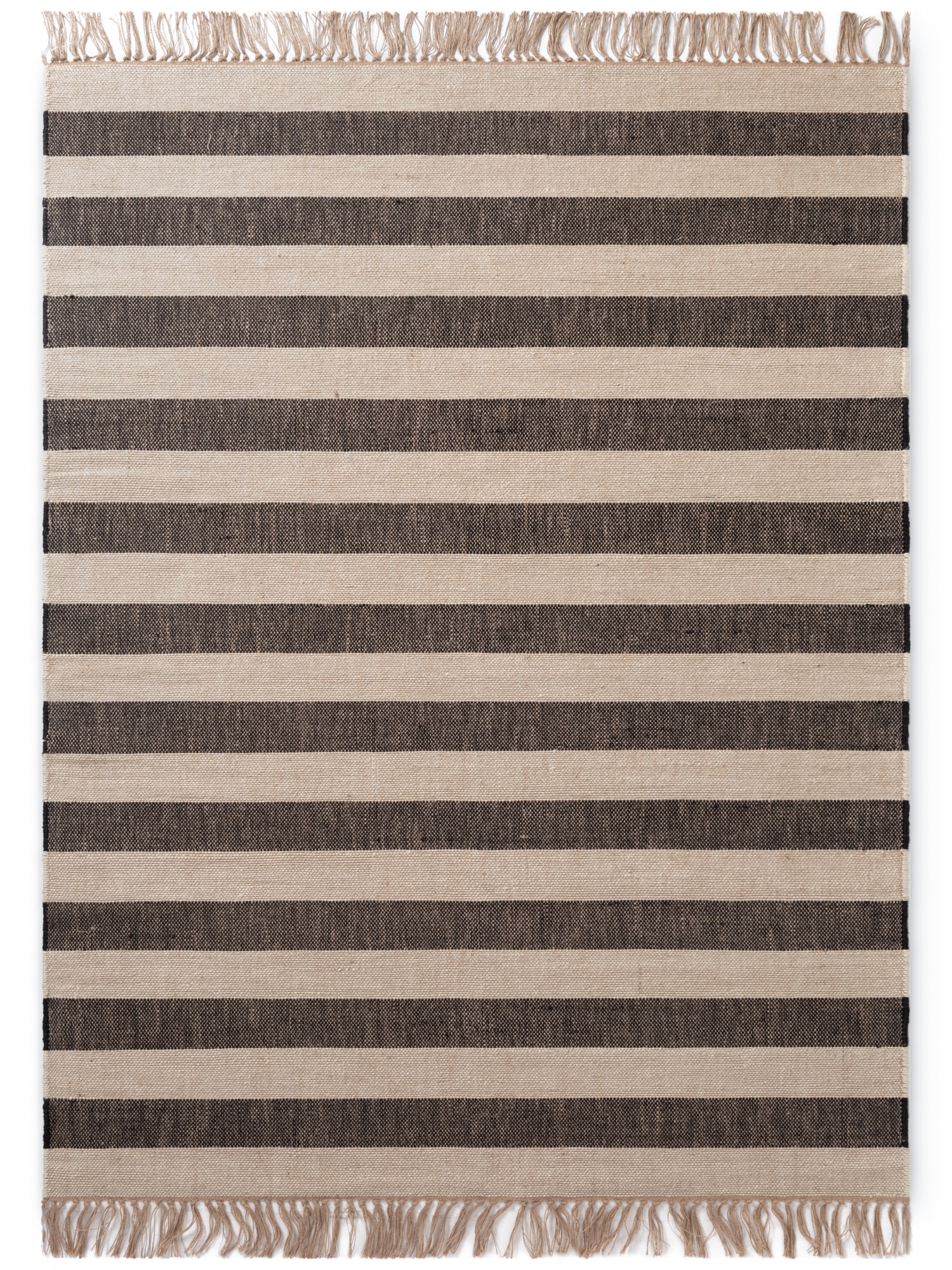 HANSE Home Teppich »Playa« rechteckig 6 mm Höhe Jute, Handgemacht, Naturteppich, Wohnzimmer, Läufer, Fransen