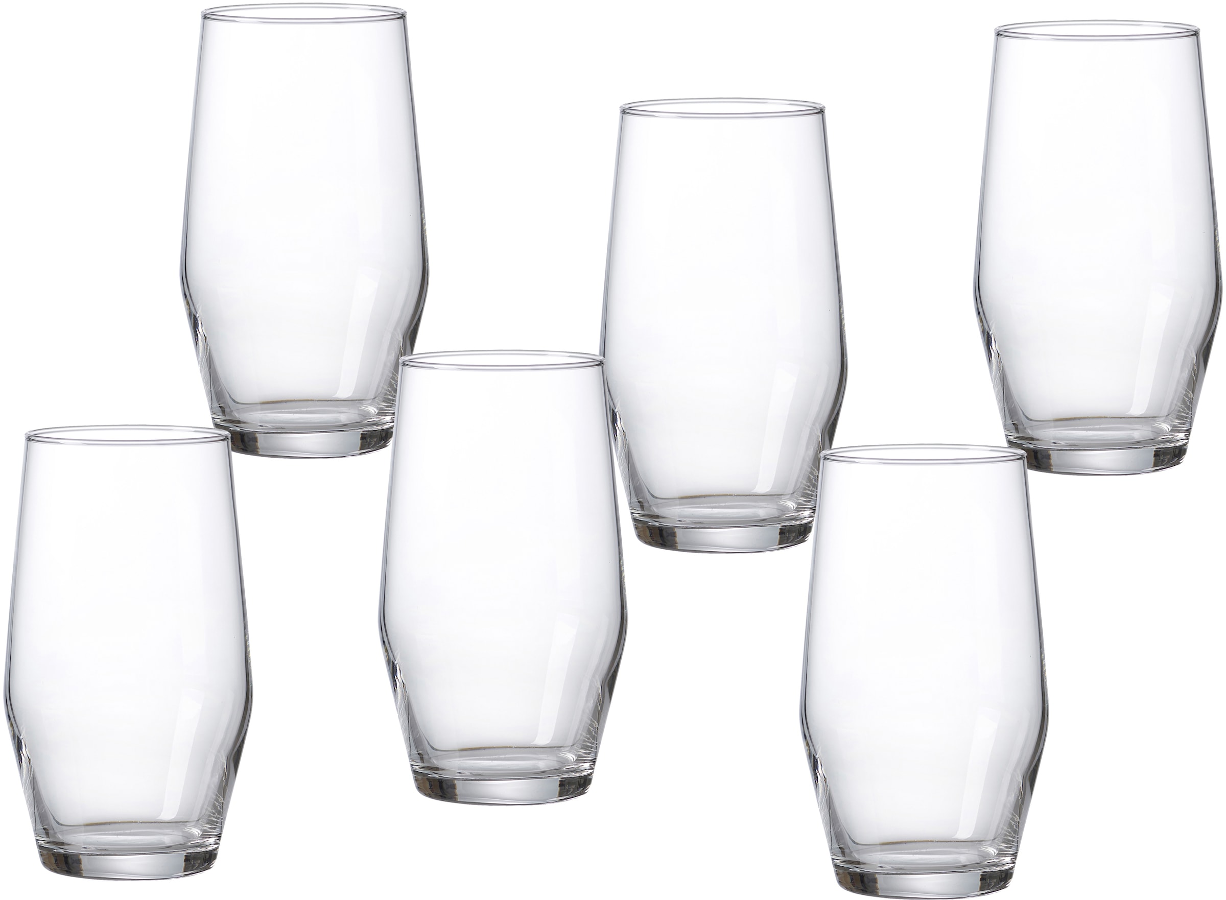 Ritzenhoff & Breker Longdrinkglas »Salsa«, (Set, 6 tlg.), robust und kristallklar, 6-teilig