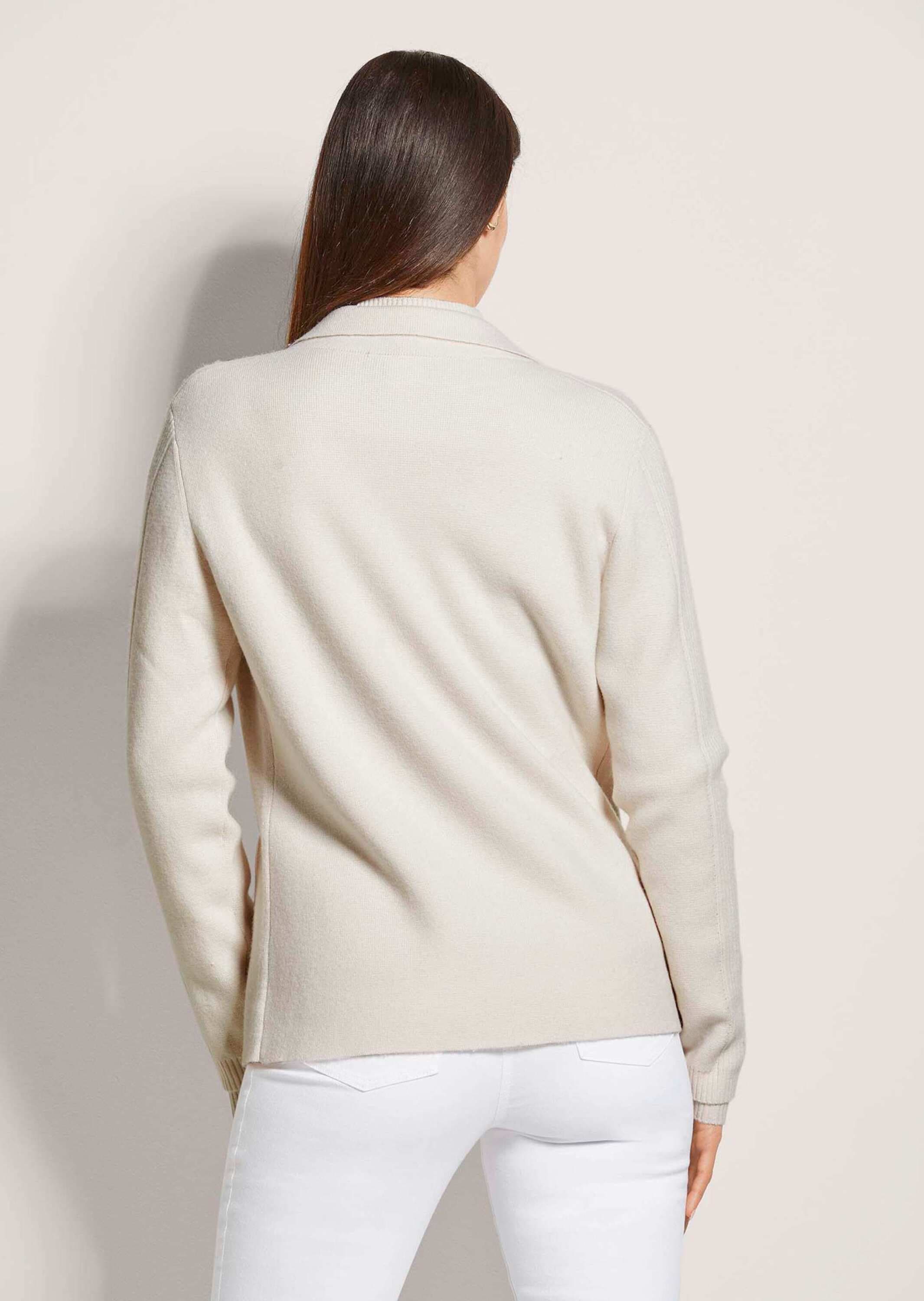 MADELEINE Strickjacke »Strickblazer Strickjacke aus Merinowolle und Kaschmir«