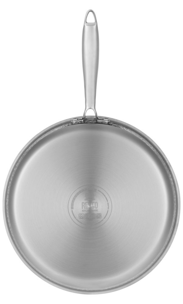 RESTO Kitchenware Bratpfanne »Crater Pfanne aus Tri-Ply (Edelstahl + Aluminium + Edelstahl) ofenfest« Edelstahl 18/10 1 Stk. tlg. Energieeinsparung 25% durch die dreilagige Basis