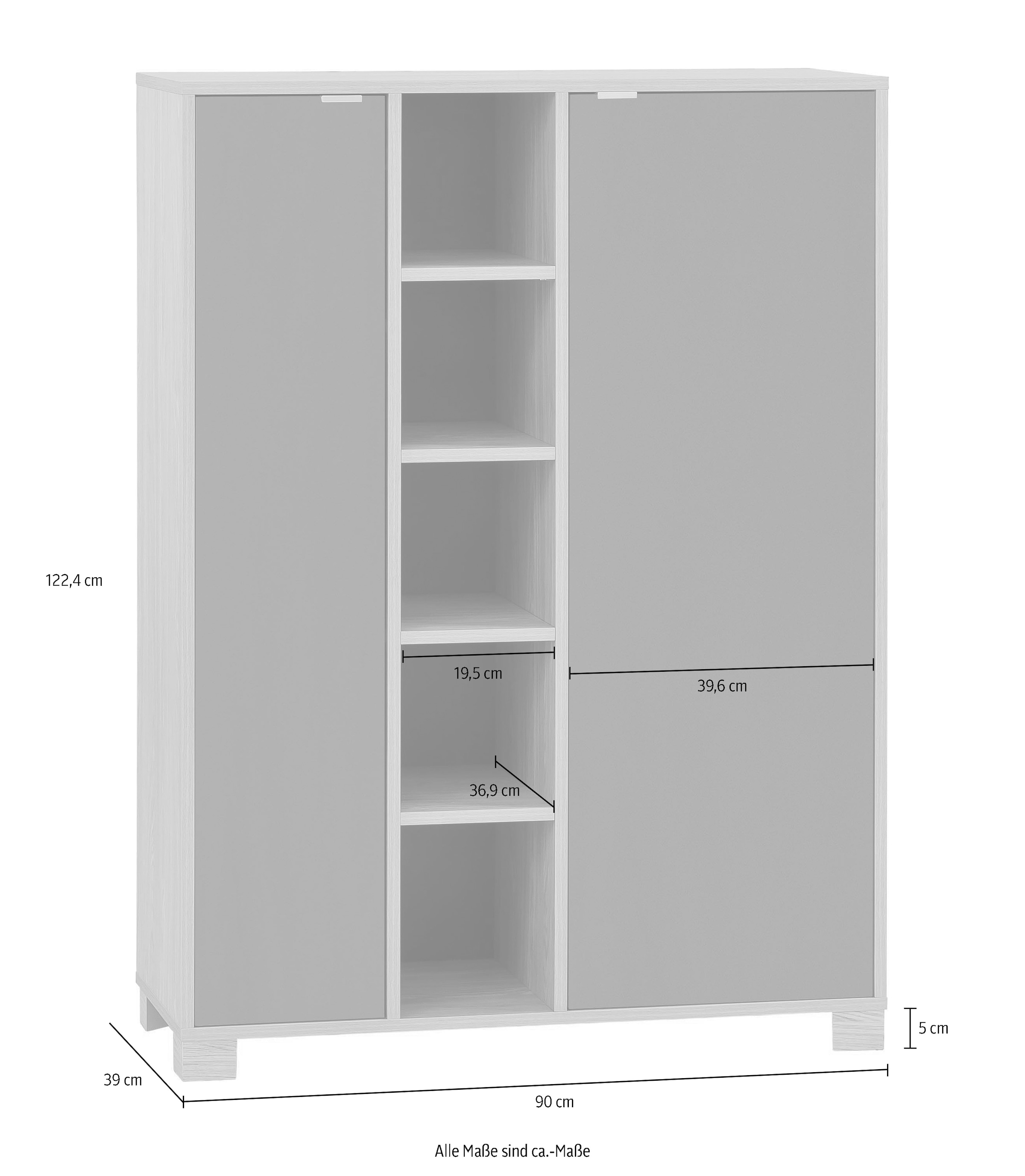Schildmeyer Midischrank »Anouk« Solide Verarbeitung - Dieses Produkt ist in Deutschland gefertigt