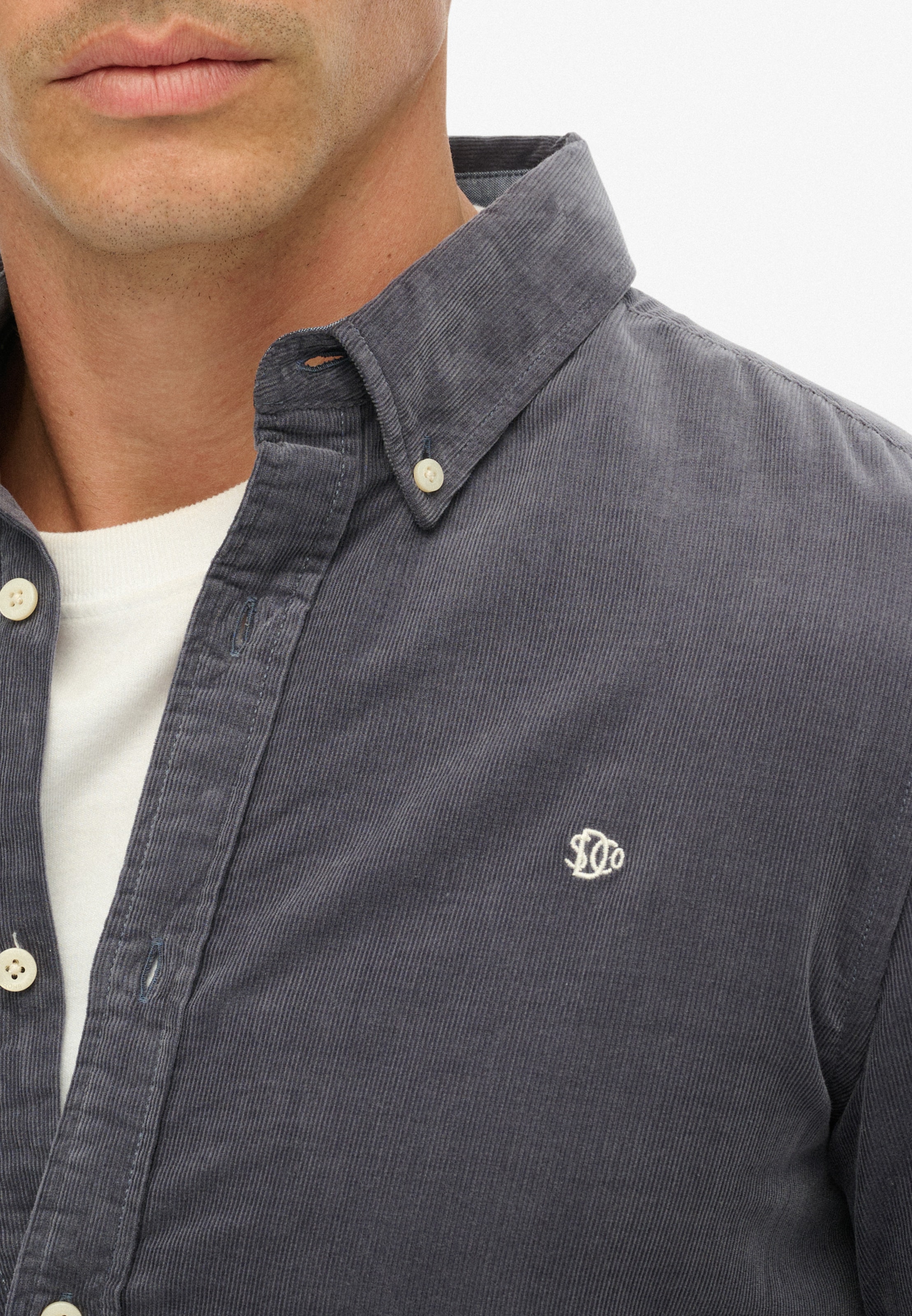 Superdry Langarmhemd »CLASSIC NEEDLE CORD SHIRT«
