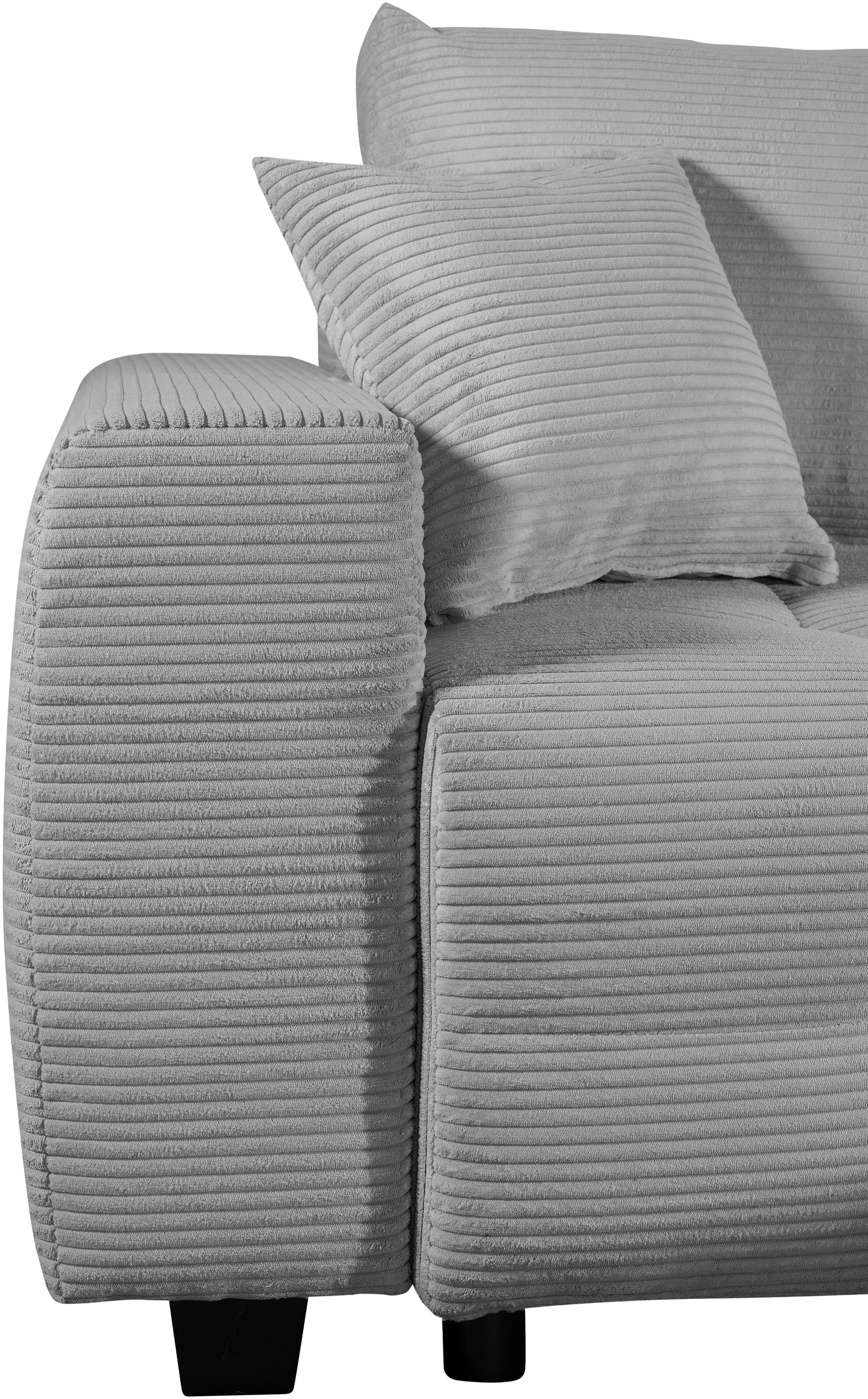 OTTO home Ecksofa »Bella Couch L-Form, B: 234 cm - OTTO. Verlässliche Qualität.« optional Schlaffunktion & Bettkasten, mit Zierkissen