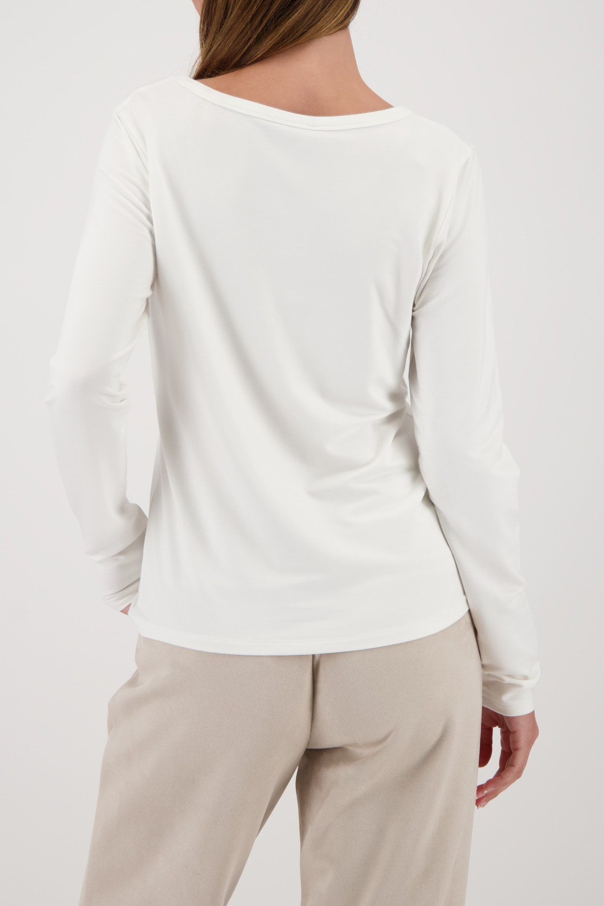 Monari Langarmshirt »Shirt Atelier« Regular fit mit Rundhalsausschnitt