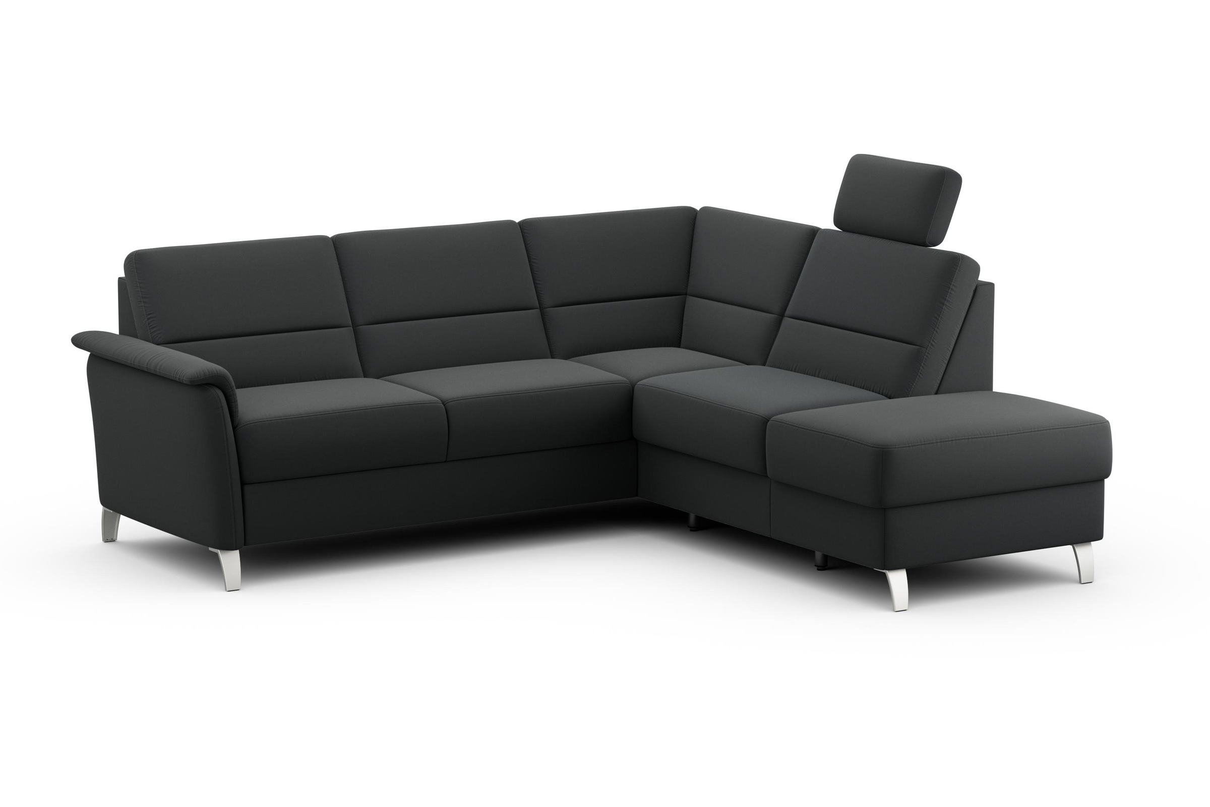 sit&more Ecksofa »Palmera L-Form«, Federkern, wahlweise mit Bettfunktion und mit/ohne Stauraum