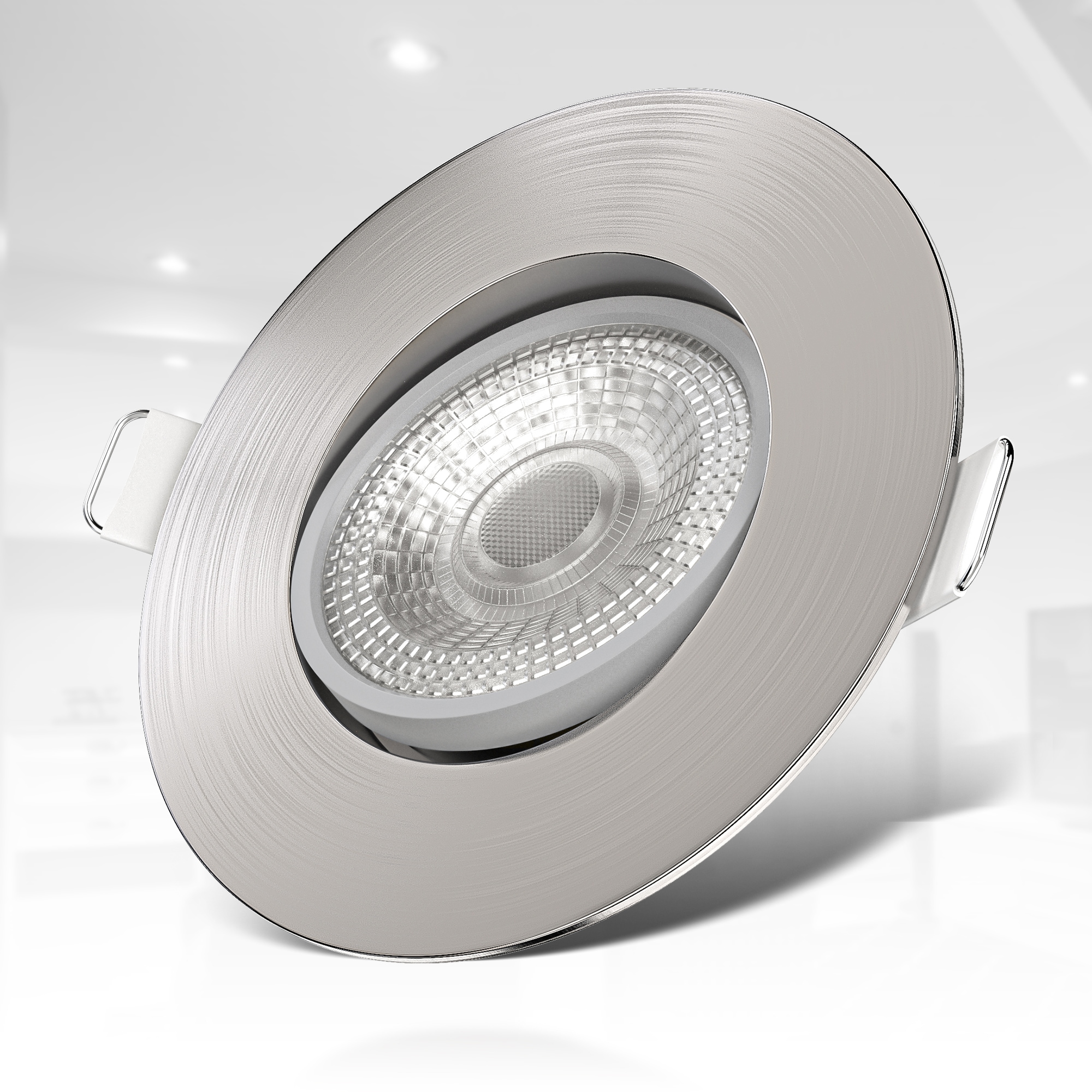 Einbauleuchte, LED dimmbar, schwenkbar, B.K.Licht XXL 3 SET kaufen 6er | Jahren Spots, online 5W, 6 Deckenlampe, mit Einbaustrahler, flammig-flammig, Garantie