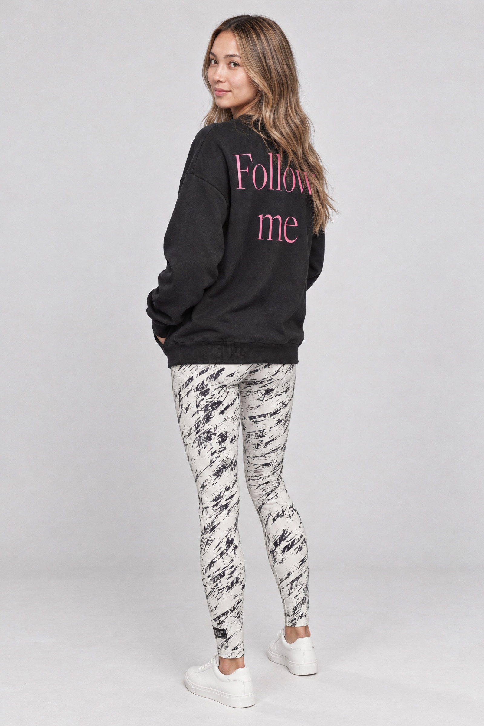 Alife & Kickin Sweatshirt , Rückenprint Follow me, Rundhals, Rippbündchen, leicht weiter Schnitt
