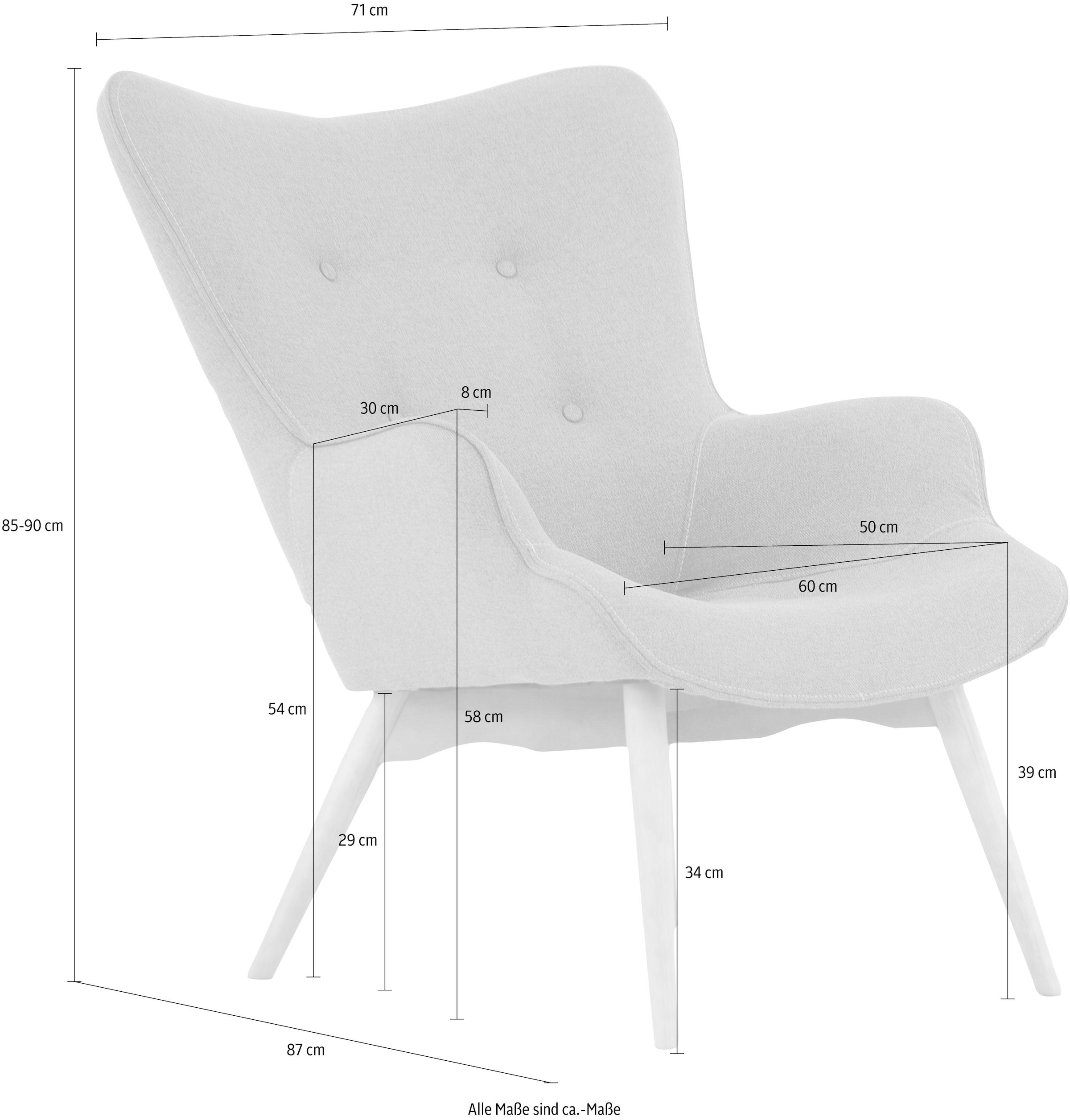 andas Sessel »Egense« wahlweise mit oder ohne Hocker