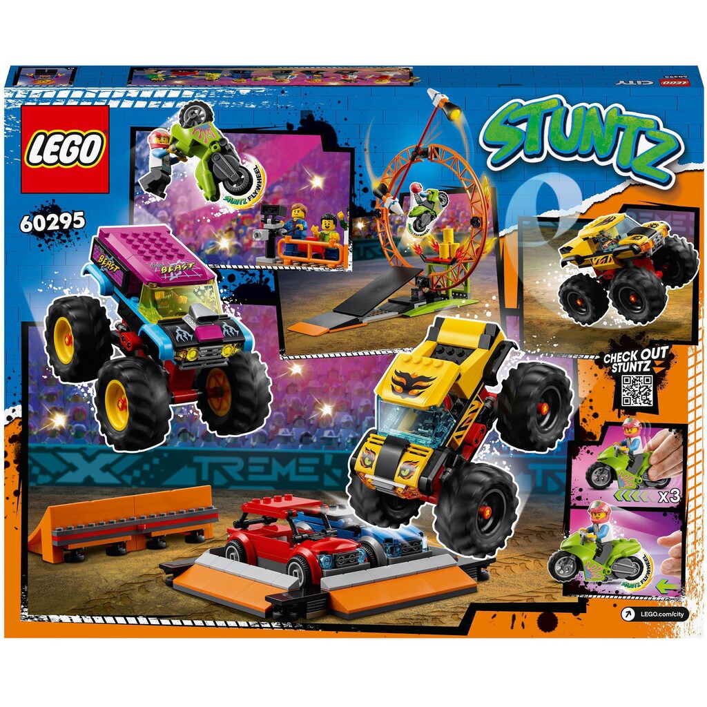 LEGO® Konstruktionsspielsteine »Stuntshow-Arena (60295), LEGO® City Stuntz«, (668 St.), Made in Europe