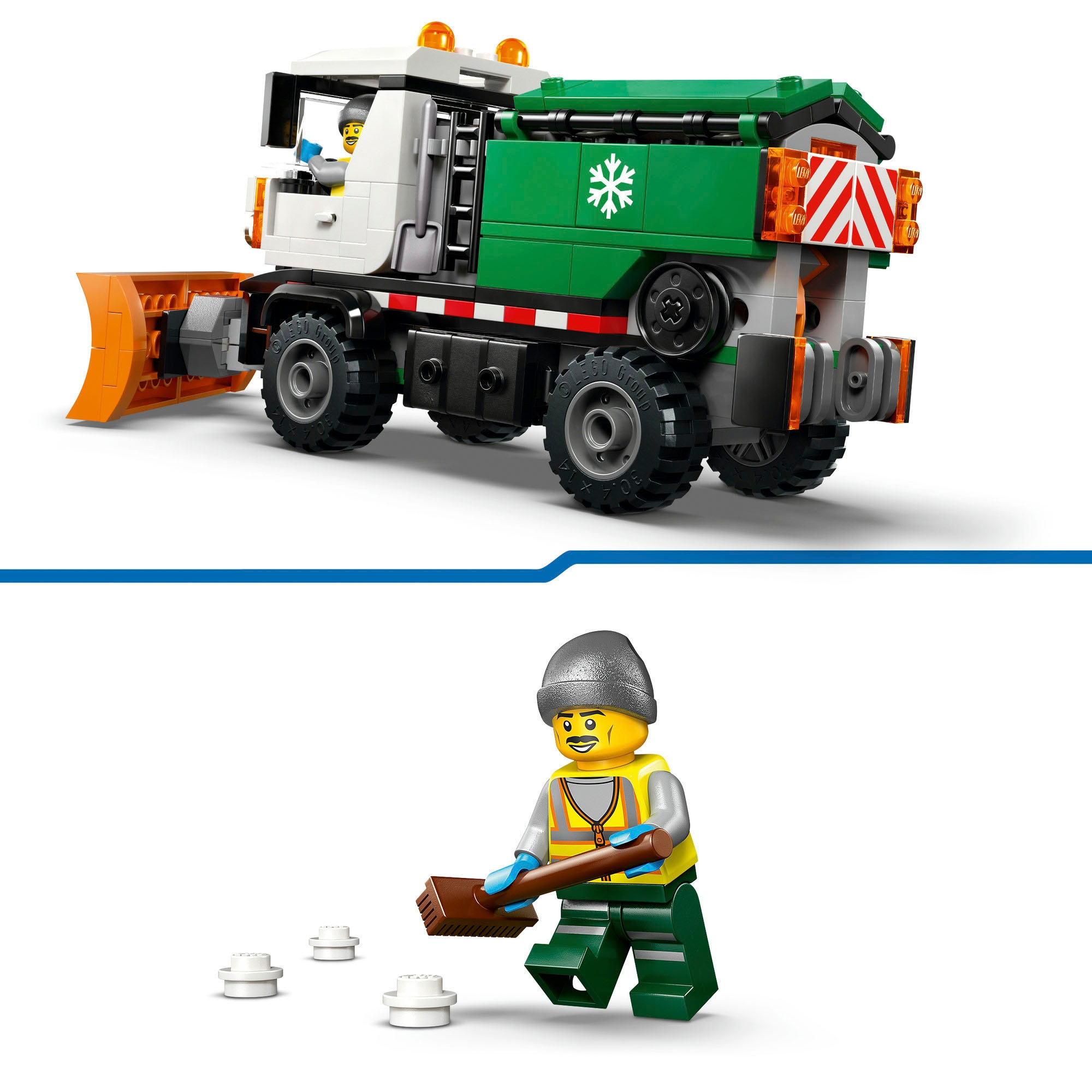 LEGO® Konstruktionsspielsteine »Schneepflug (60490), LEGO City« Made in Europe