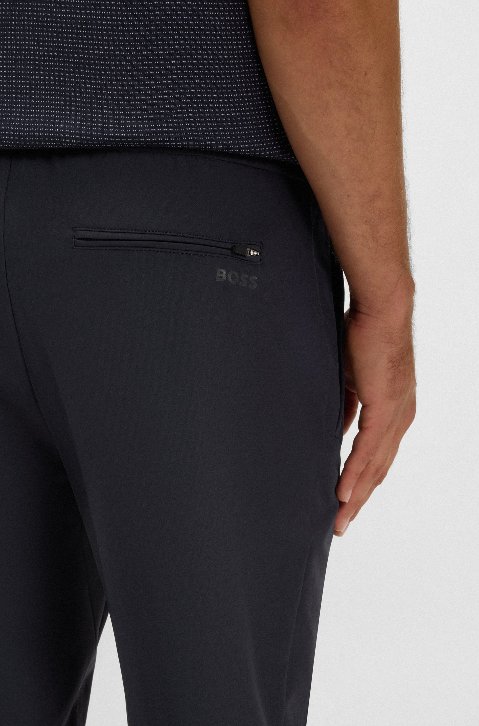 BOSS GREEN Stretch-Hose »T Flex«, mit elastischem Bund und Kordelzug