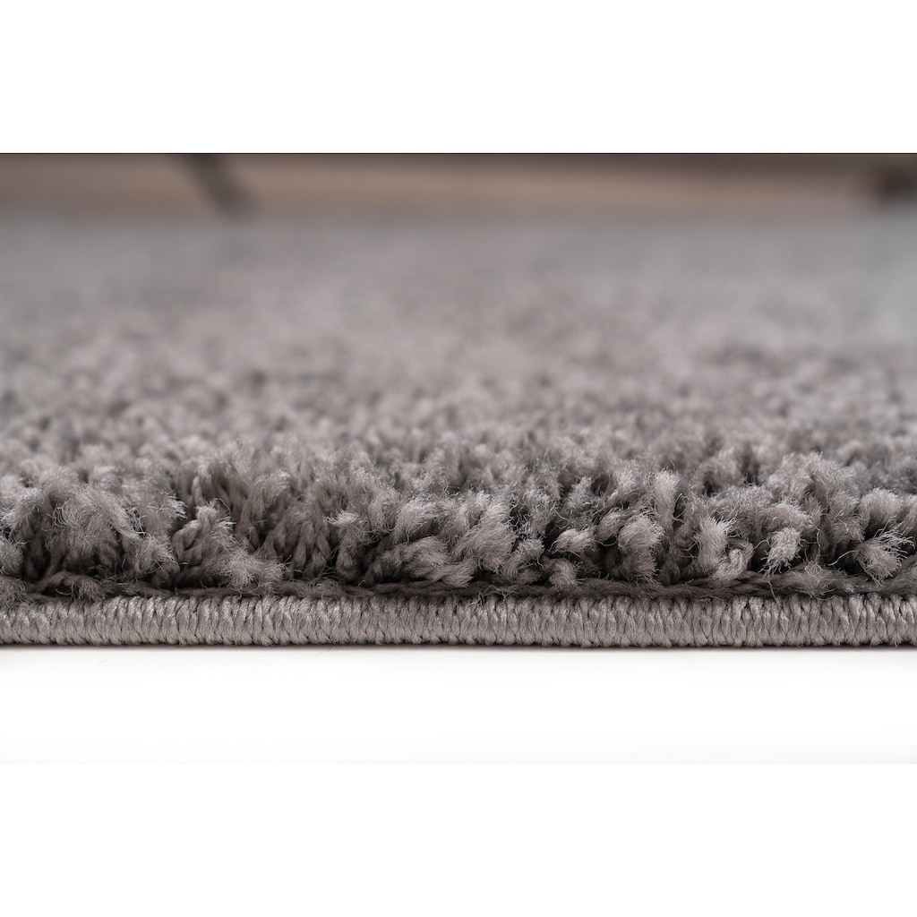 Home affaire Teppich »Shaggy 30«, rechteckig, Teppich, Uni Farben, besonders weich und kuschelig