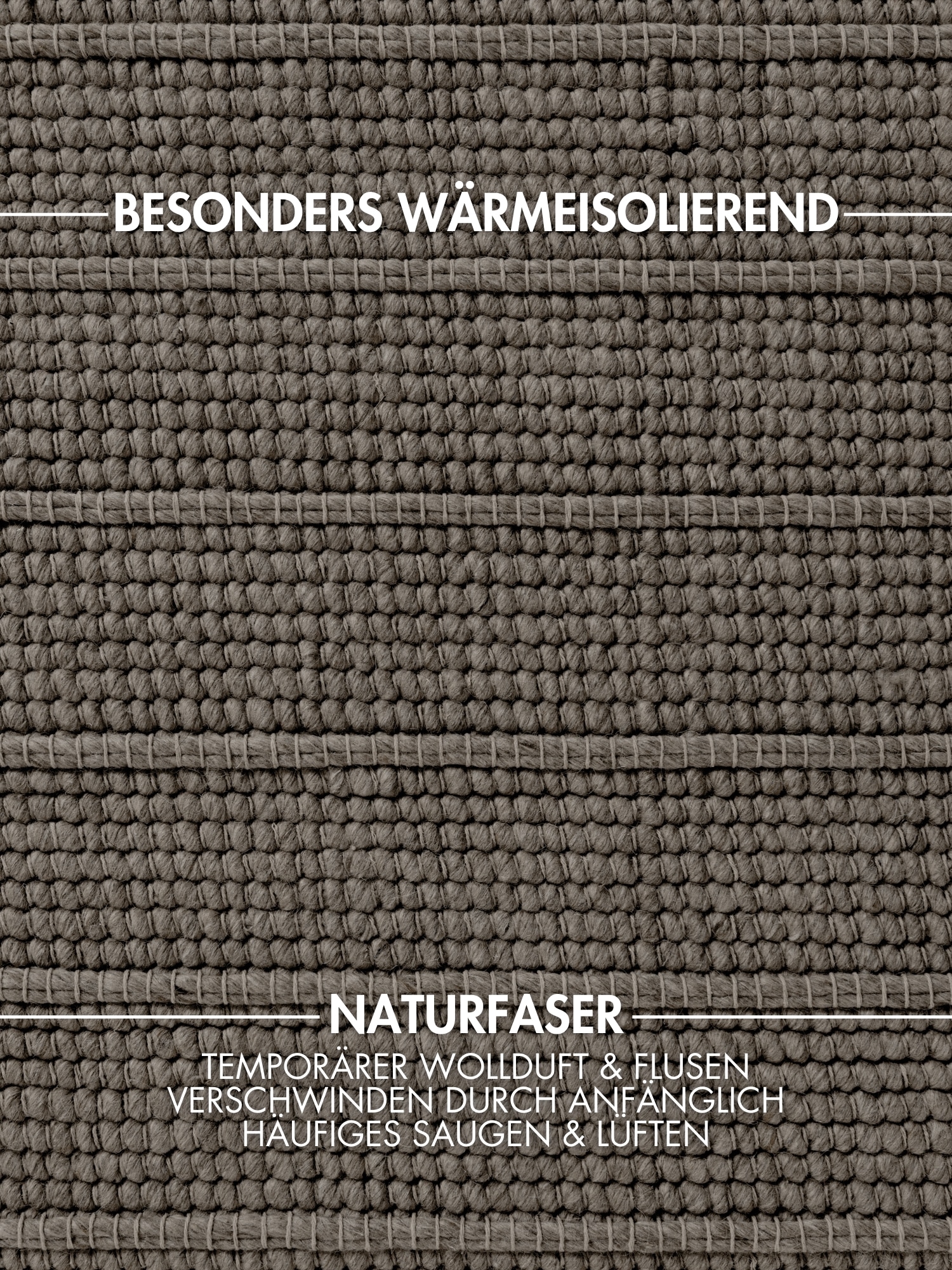 Ted Baker Wollteppich »Parker , auch als Läufer« rechteckig 7 mm Höhe Wolle, Natur, handgewebt, Wohnzimmer, Schlafzimmer, Boho, Skandi
