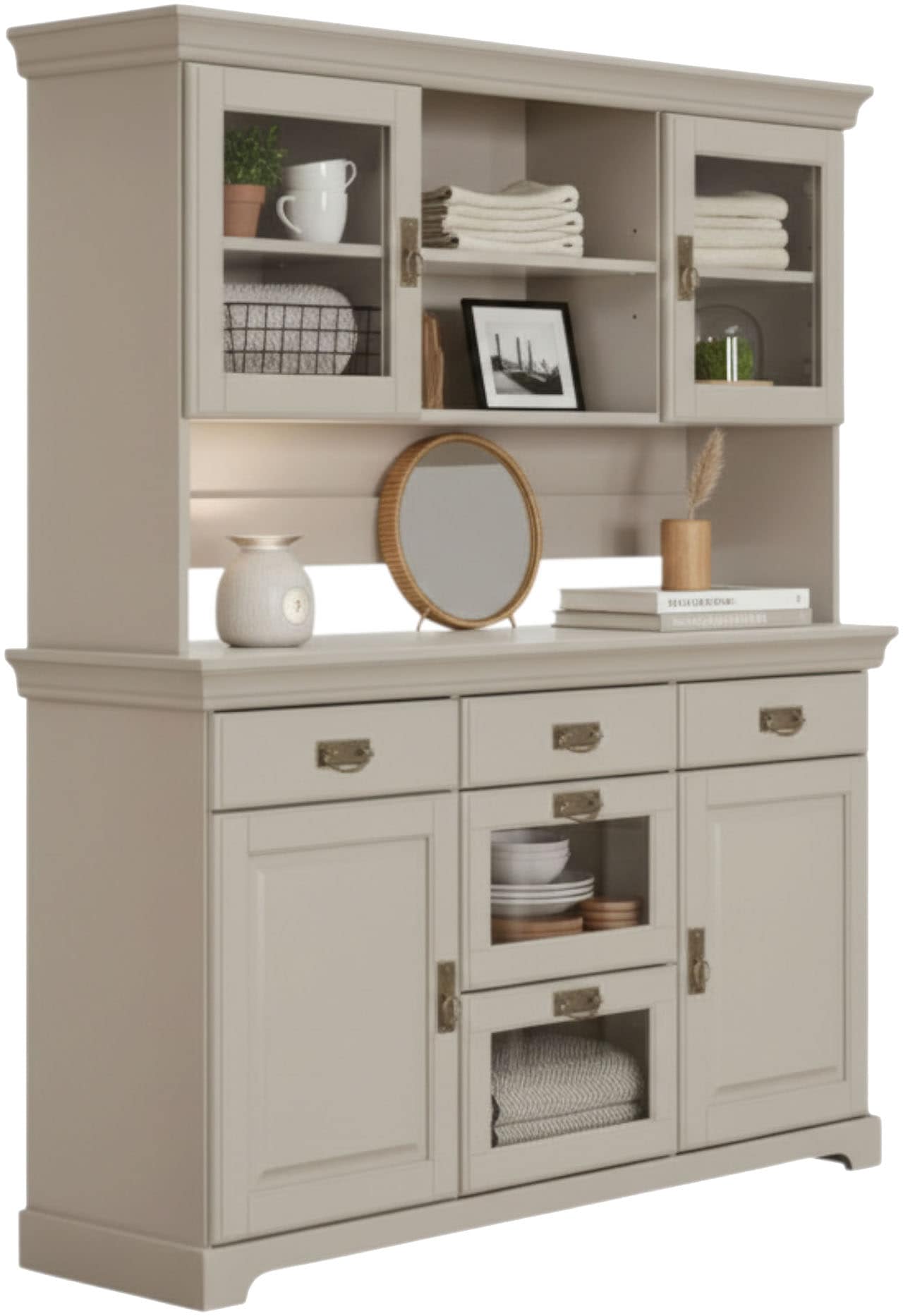 Home affaire Buffet »Rügen« FSC® zertifiziertes Massivholz, im Landhausstil