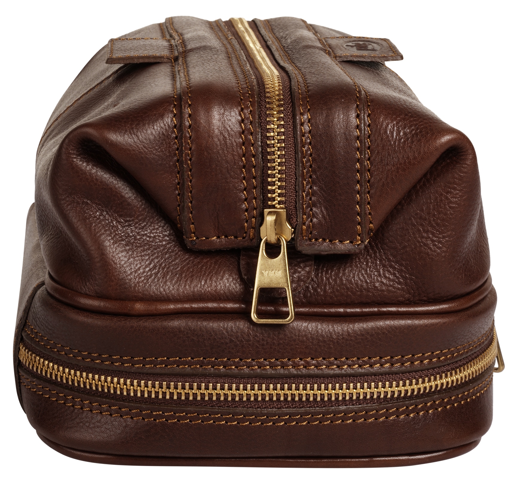 Piké Kulturbeutel echt Leder, Made in Italy