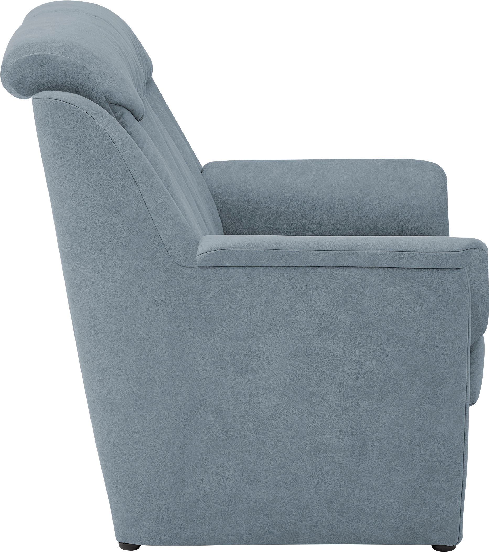 VILLA BECK Polstergarnitur »Lugano«, (Set, 3 tlg.), Kopfteilverstellung, in Sitzhöhe 49 cm, 3-Sitzer und 2x Sessel