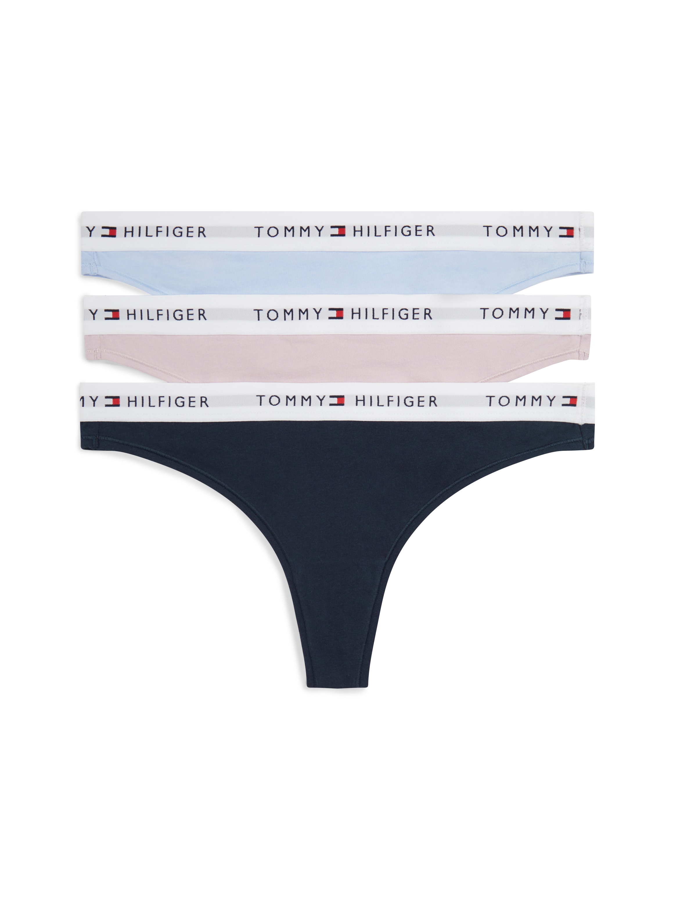 Tommy Hilfiger Underwear String Packung, 3er, 3 Stk. mit Logoschriftzug