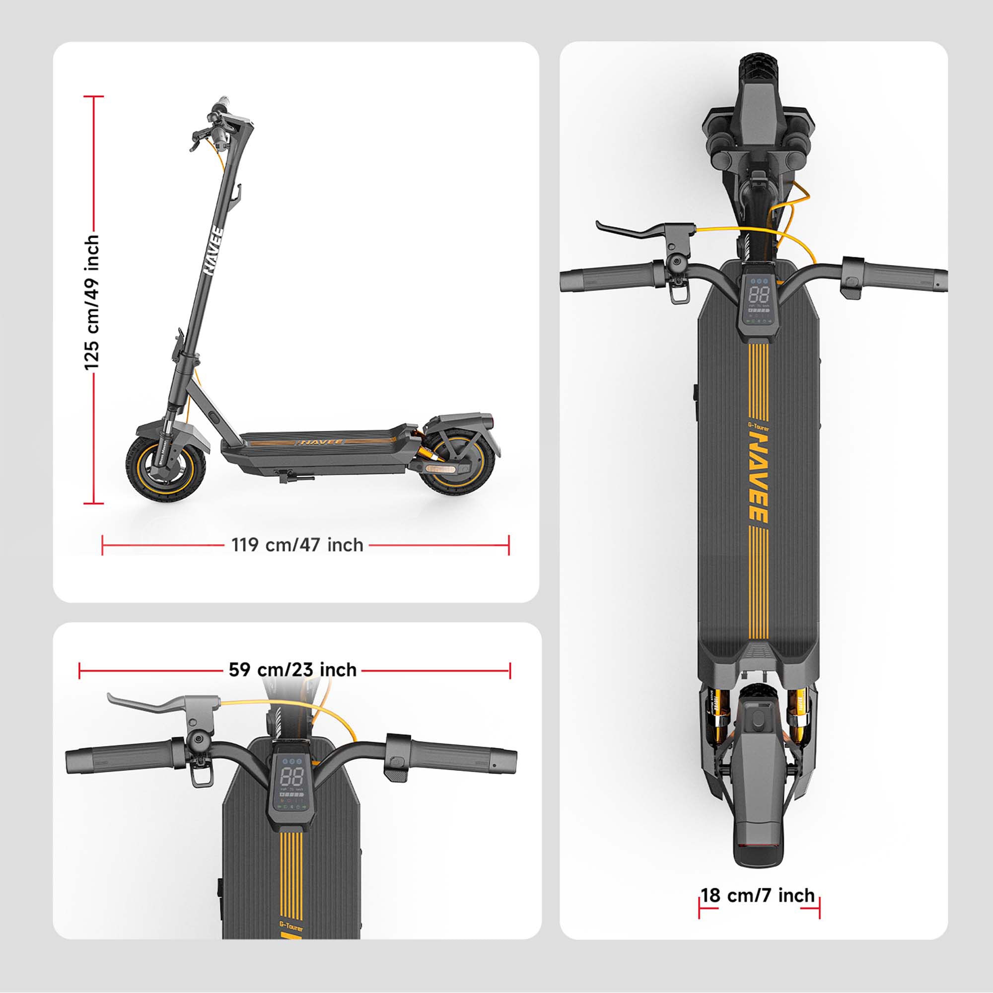NAVEE E-Scooter »GT3 Electric Scooter (DE Version)«