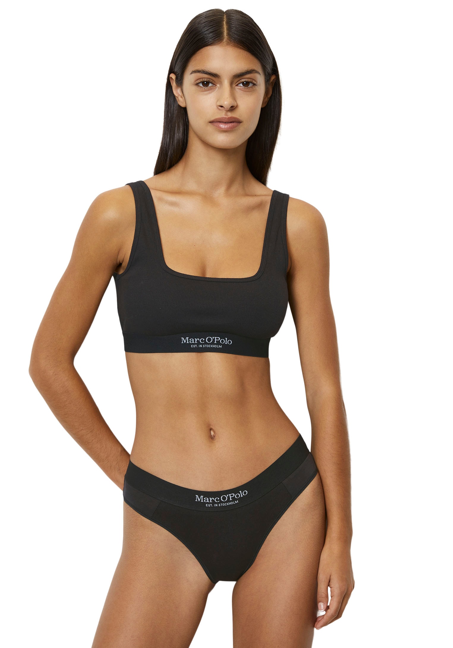 Marc O'Polo Slip »Iconic Rib woven«, (Packung, 2 St.), mit feingeripptem, elastischem Bund