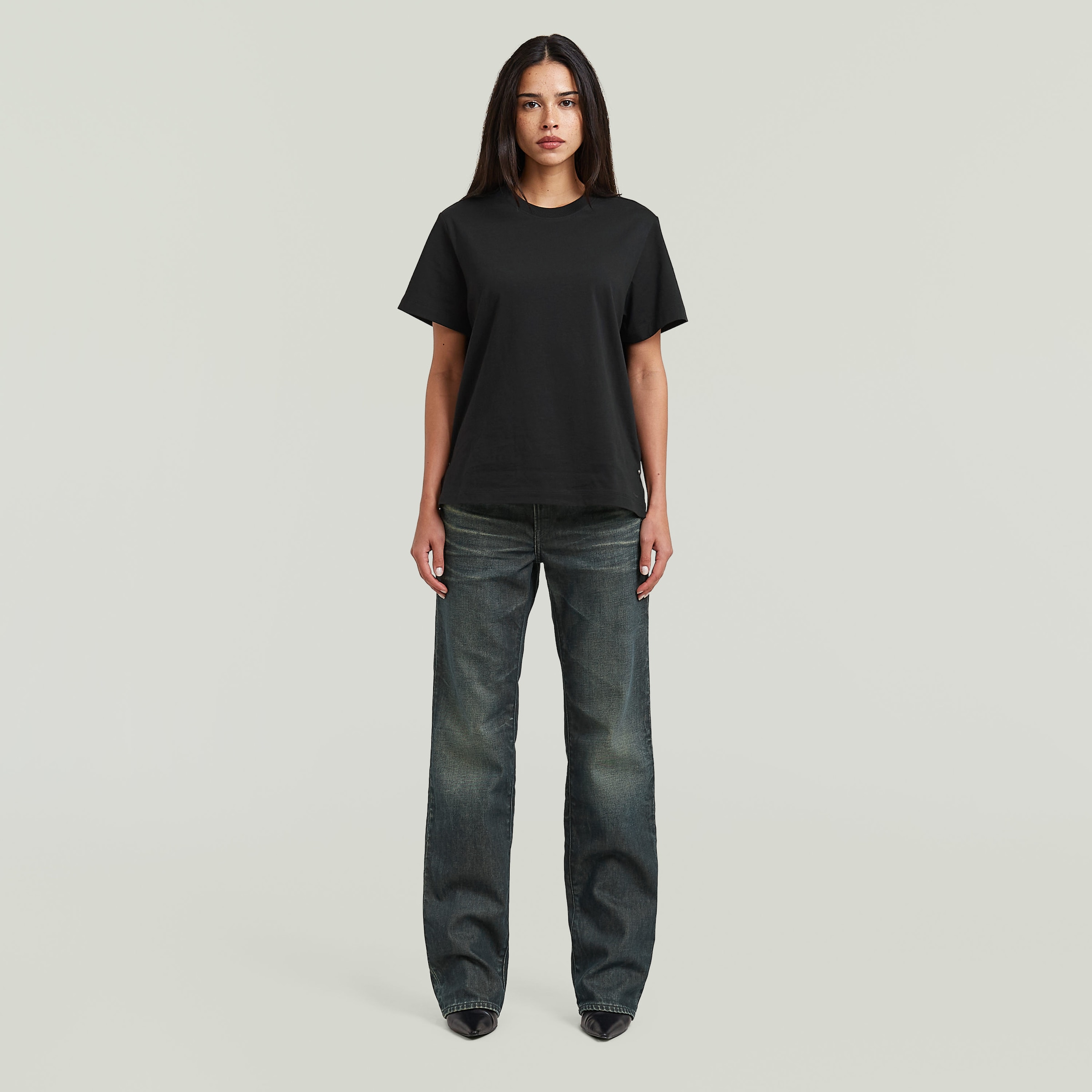 G-STAR T-Shirt »Unit r t wmn« aus reiner Baumwolle, Rundhals