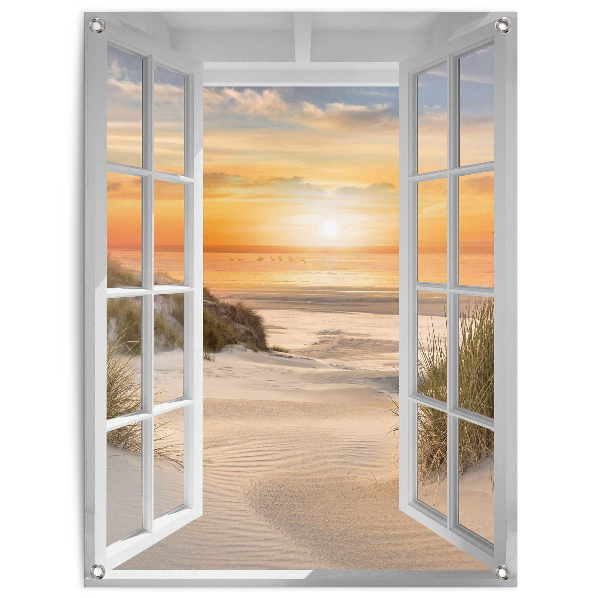 Reinders! Poster »Sonnenuntergang am Strand«, Outdoor für Garten oder  Balkon auf Raten kaufen