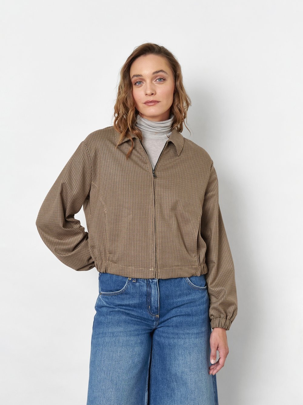 TONI Blusenjacke »Lexi« mit feinem Pepitamuster