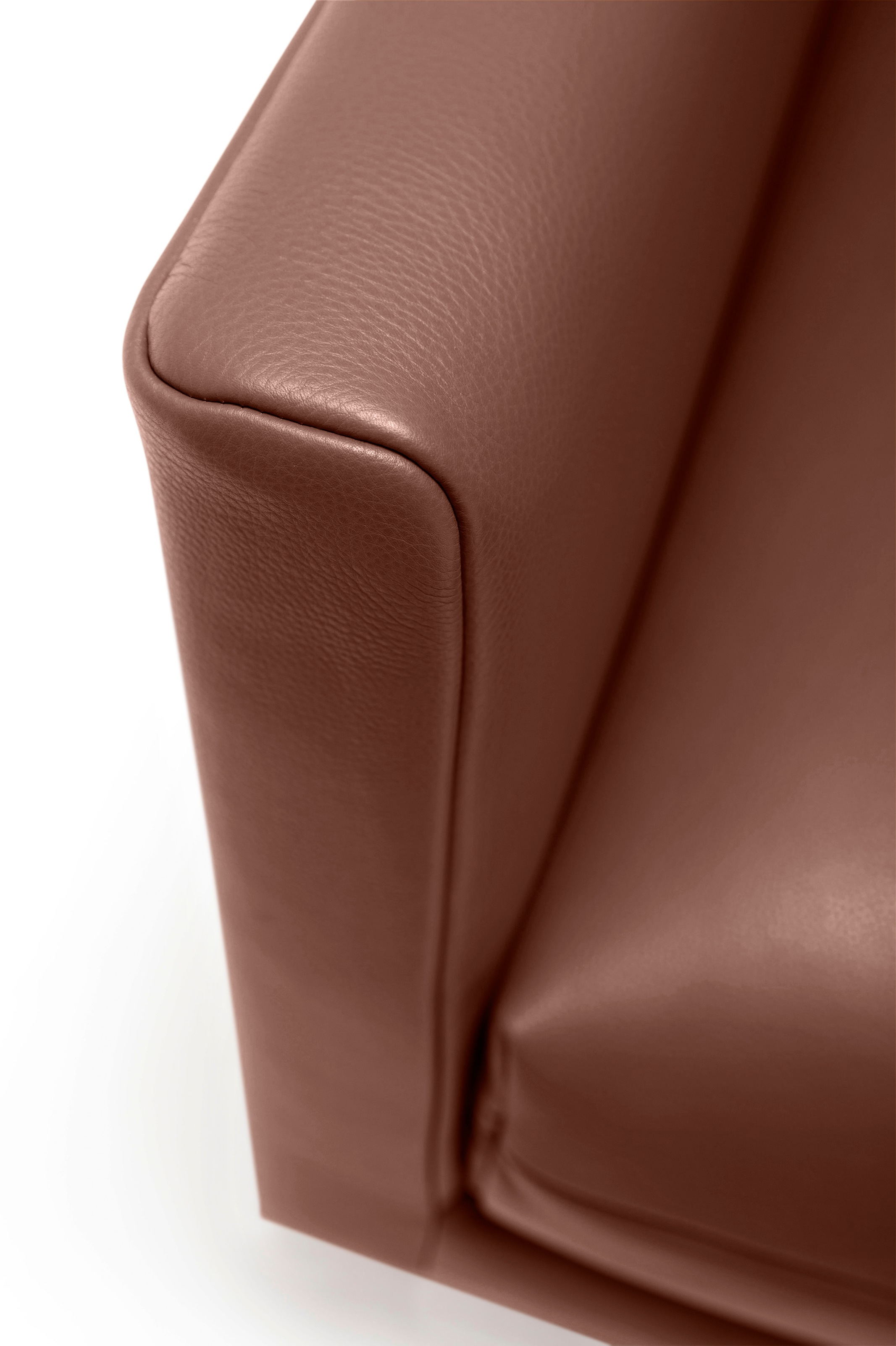 Creation BY ROLF BENZ 3-Sitzer »CR.414, Designsofa, edles Sofa, Loungesofa, Ledersofa, klares Design«, aus Leder oder Chenille, erstklassiger Sitzkomfort, legere Polsterung