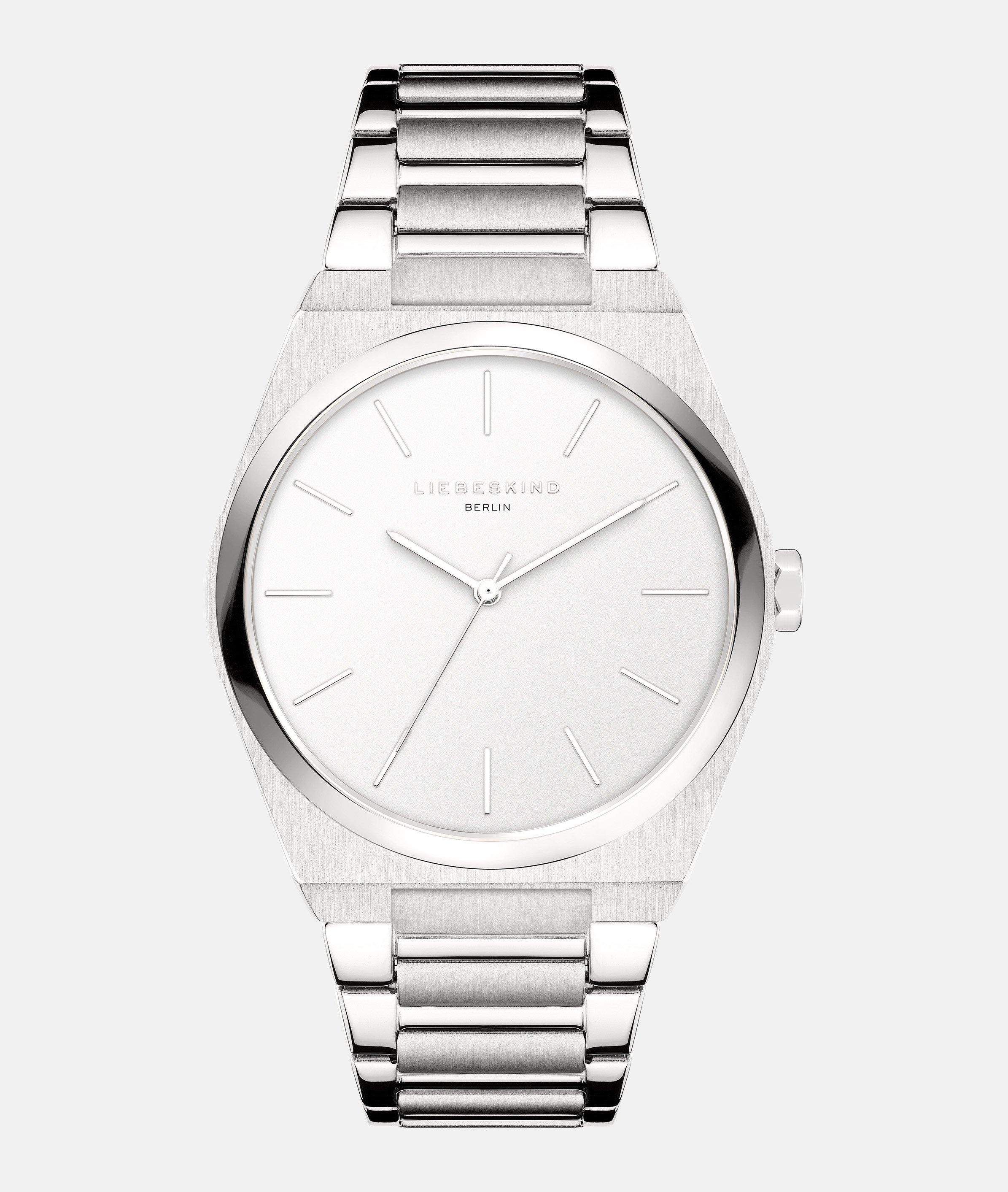 Liebeskind Berlin Quarzuhr »Minimalist 48 mm« Armbanduhr, Damenuhr, Herrenuhr, Edelstahlarmband, analog