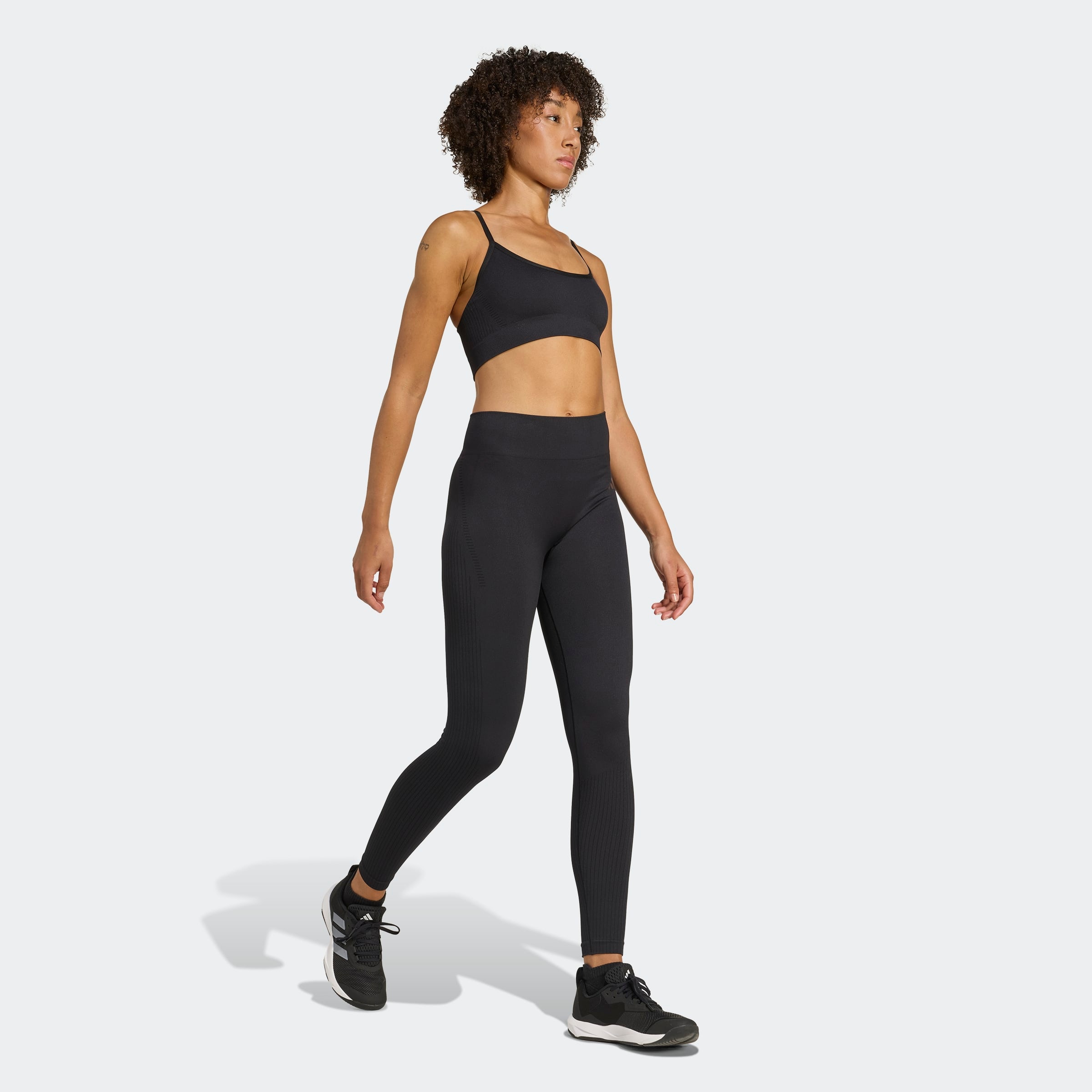 adidas Performance Trainingstights »WE KNIT 1/1 L«  mit nahtlosem Strickmaterial, ohne Verschluss, stützende Passform