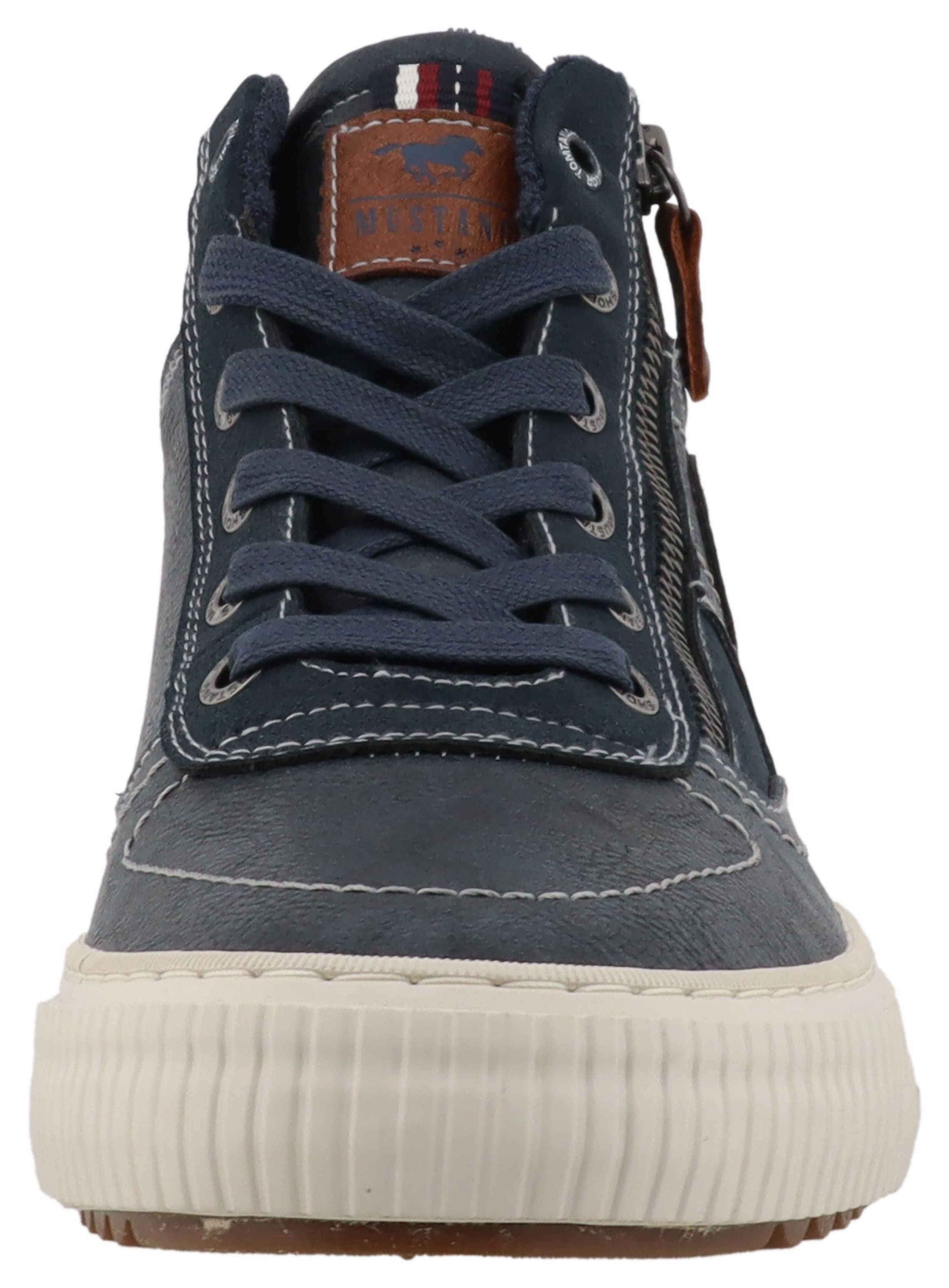 Mustang Shoes Sneaker »Masha«  High Top Sneaker, Schnürboots mit Reißverschluss