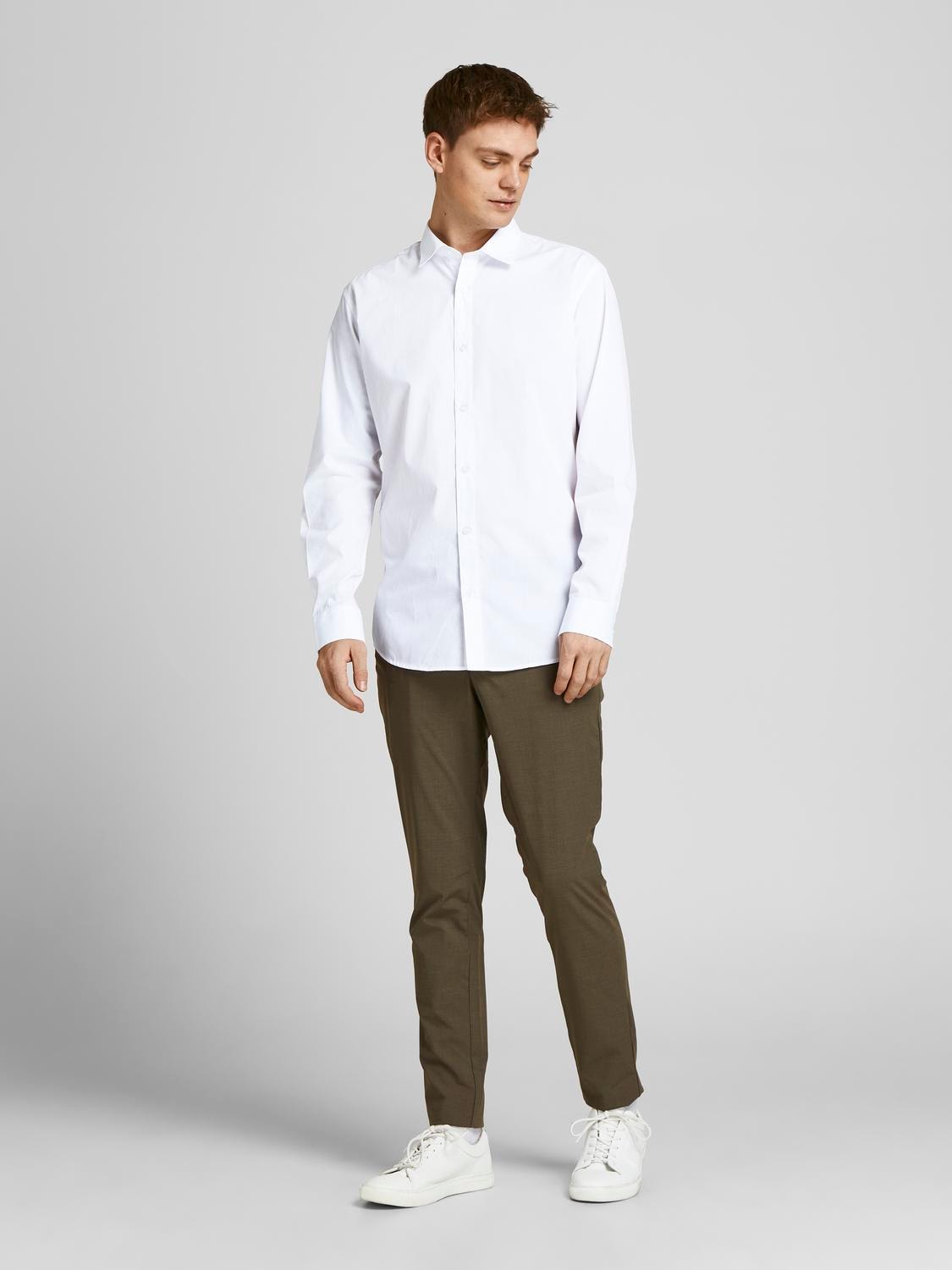 Jack & Jones Langarmhemd »JJJOE SHIRT LS 2 PACK MP«