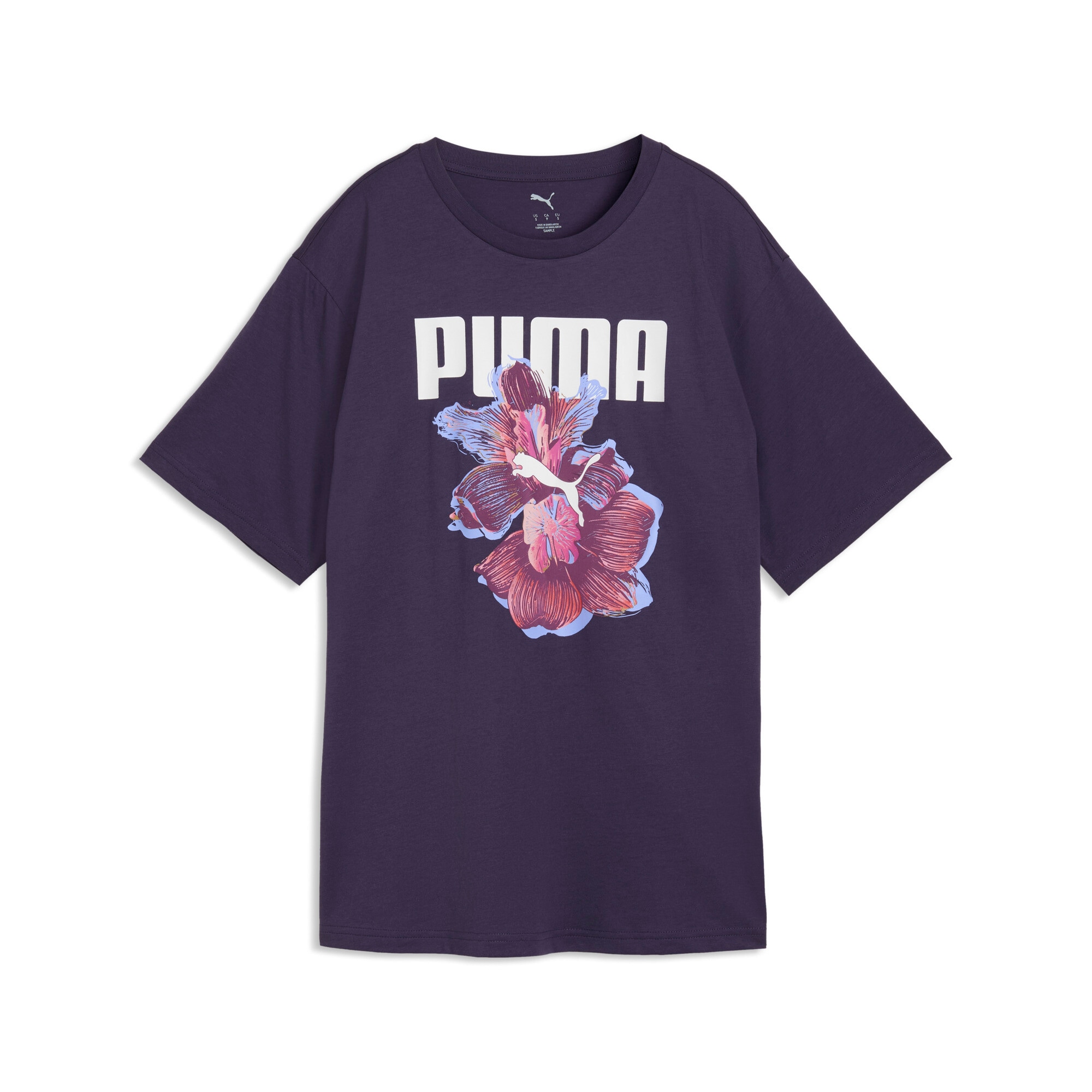 PUMA T-Shirt »GRAPHICS RELAXED FLOWER TEE« lockere Passform, Kurzarm, Rundhalsausschnitt
