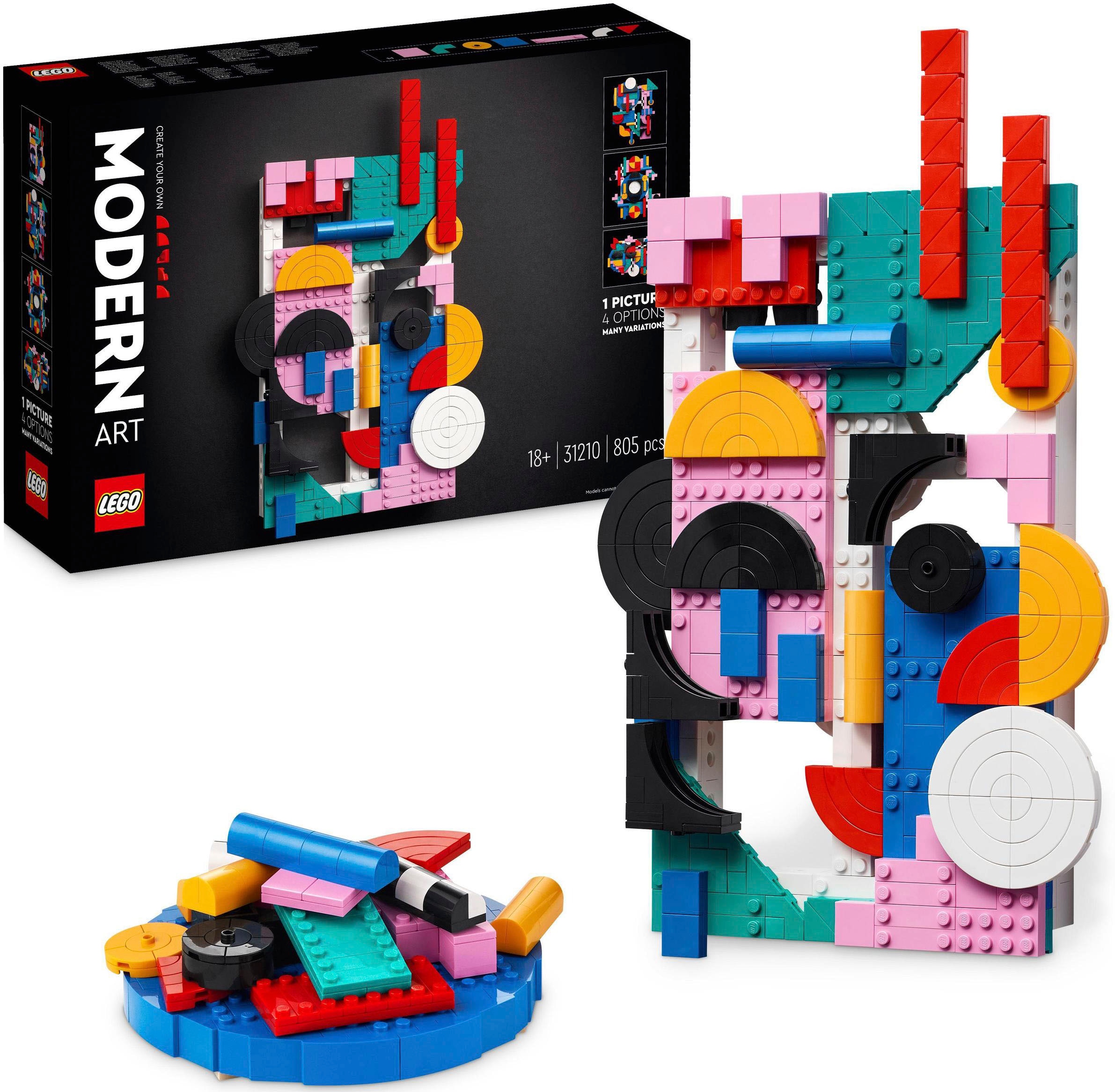 Konstruktionsspielsteine »Moderne Kunst (31210), LEGO® ART«, (805 St.), Made in Europe